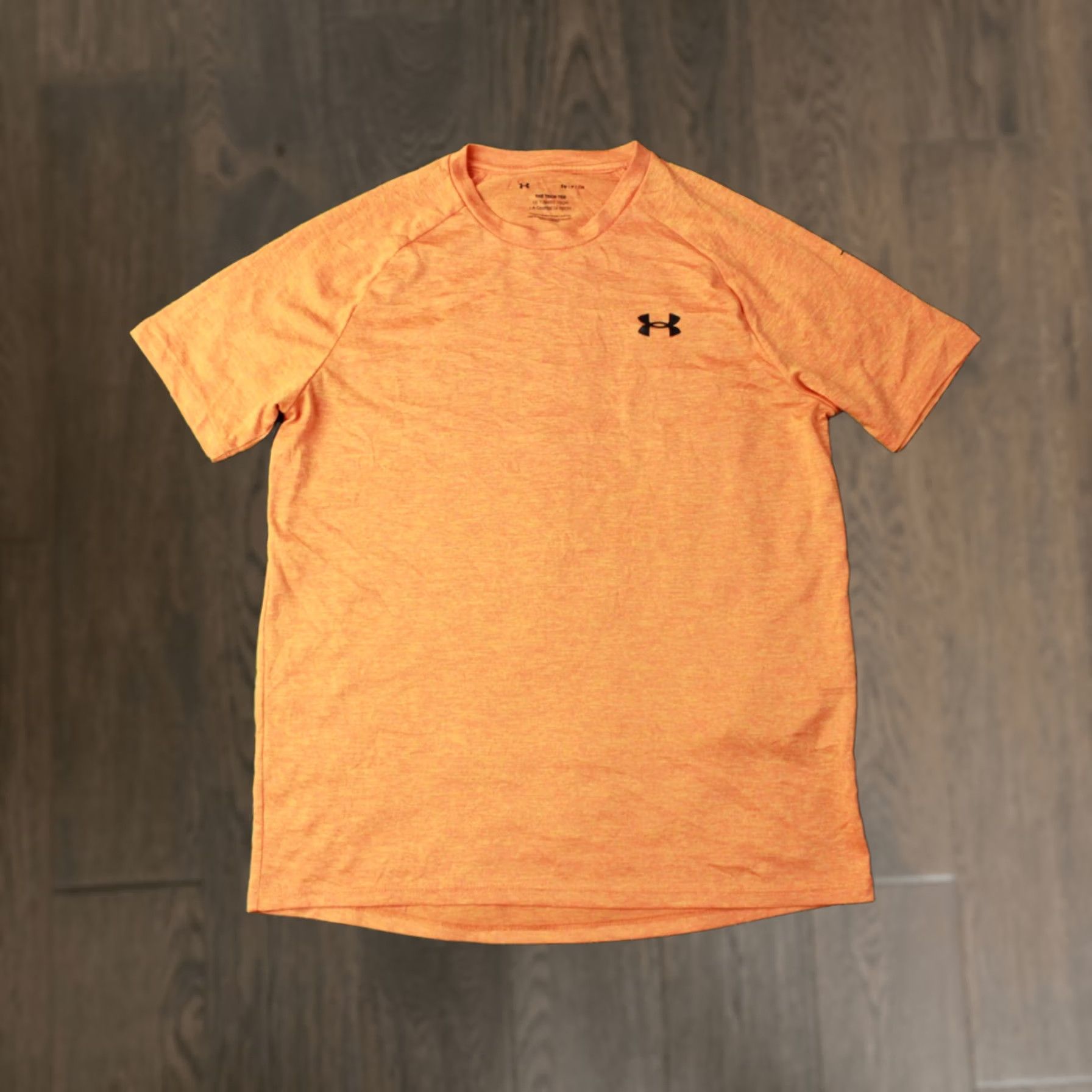 Under Armour Under Armour Tech 2022 Original Men Training Compression Shirt Jersey S Orange Short Sleeve Crew Neck T-Shirt 100% Polyester Size US S / EU 44-46 / 1 - 1 Thumbnail