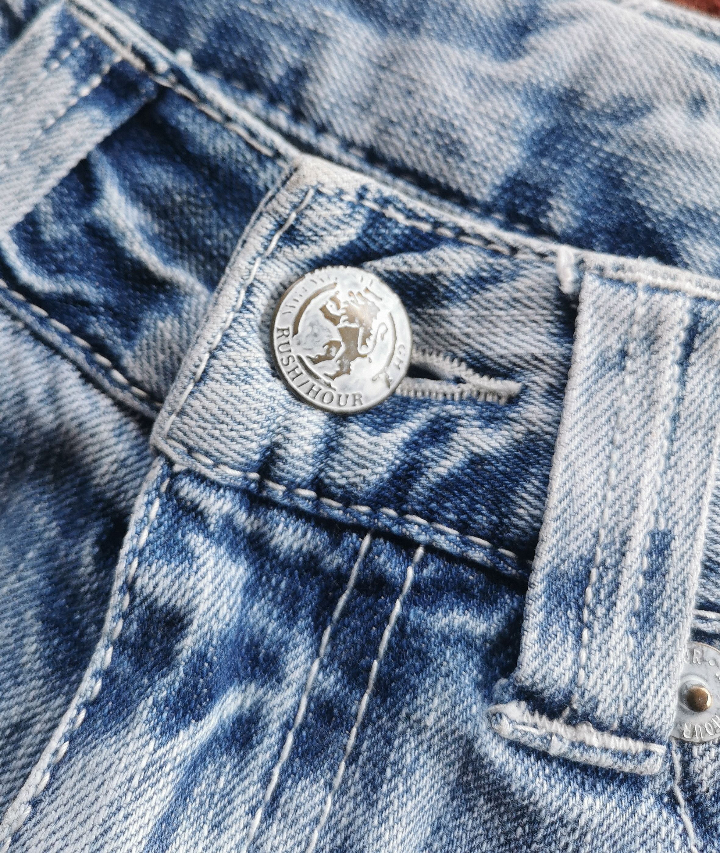 Japanese Brand Avantgarde Oririns Distressed Details Denim Jeans 30'x30.5 Size US 30 / EU 46 - 6 Thumbnail