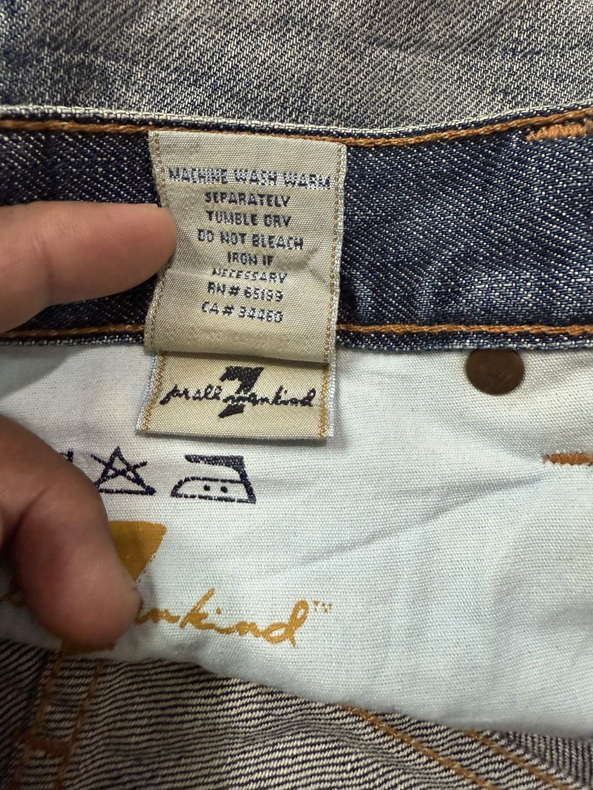 7 For All Mankind Flare Type 7 For All Mankind Distress Denim Size US 32 / EU 48 - 12 Thumbnail