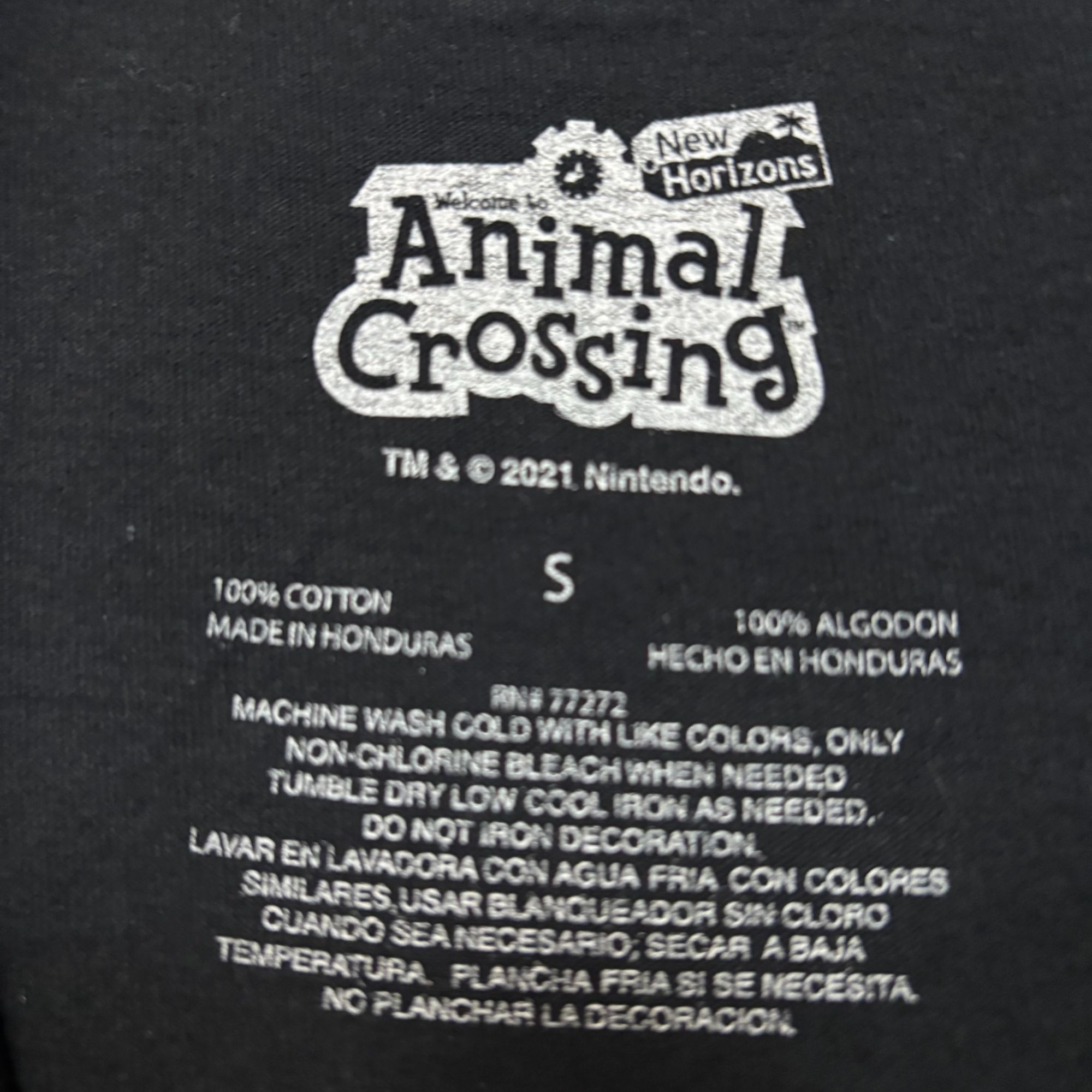 Nintendo Animal Crossing: New Horizon Grid Graphic Design T-Shirt Sma Size US S / EU 44-46 / 1 - 4 Thumbnail