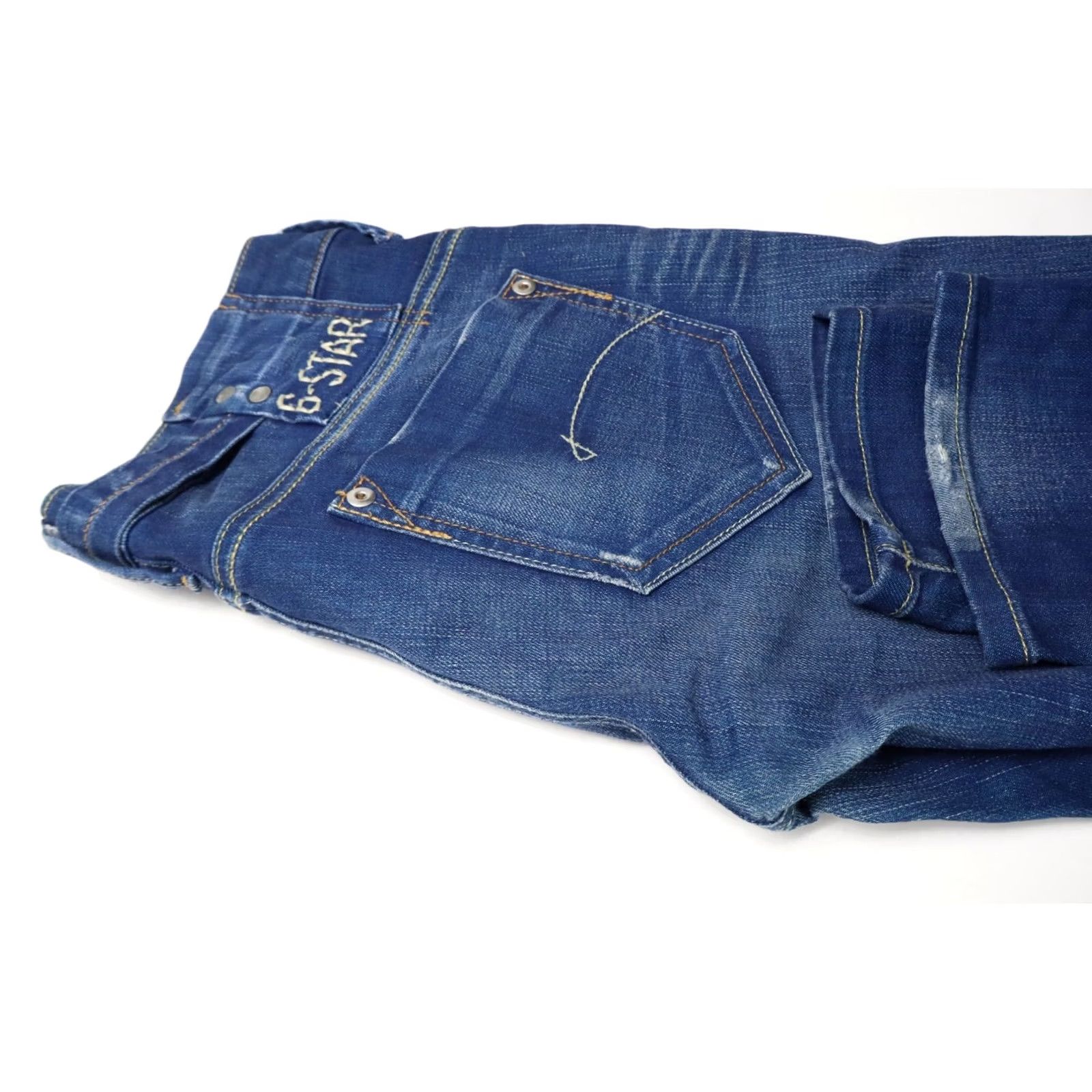 G-Star G-STAR Midge Skinny Jeans Women's W27/L32 Fade Whiskers Stretch Zip Fly Jeans Size 27" / US 4 / IT 40 - 5 Thumbnail