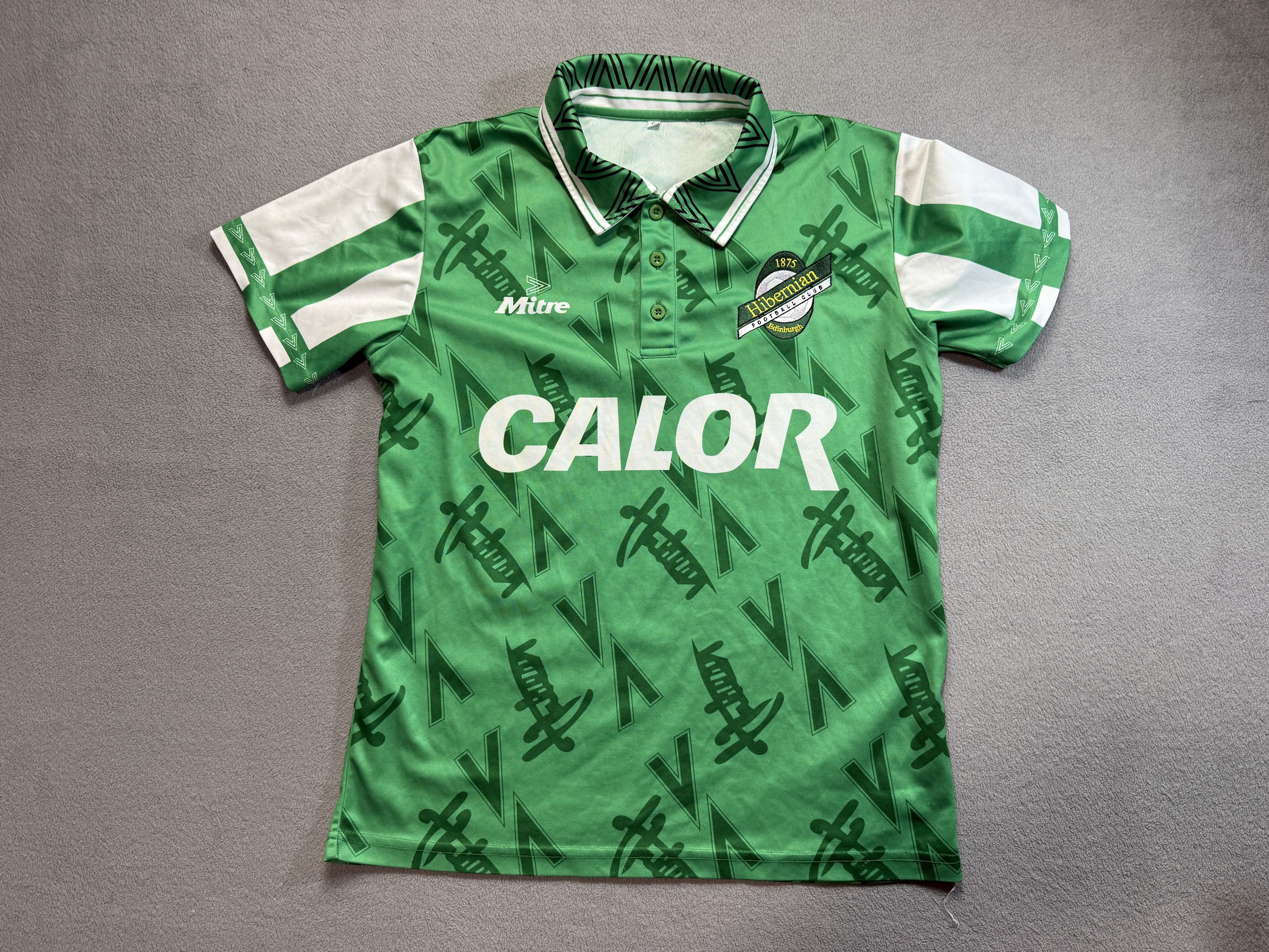 Vintage Mitre Hibernian Home jersey Green football shirt mens size S Size US S / EU 44-46 / 1 - 1 Thumbnail