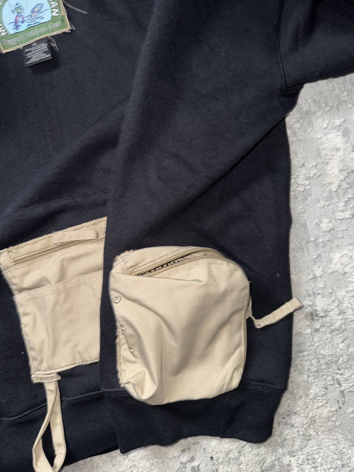 Hanes Custom Hanes x MasterSportsman MultiPocket distressed hoodie Size US XL / EU 56 / 4 - 9 Thumbnail