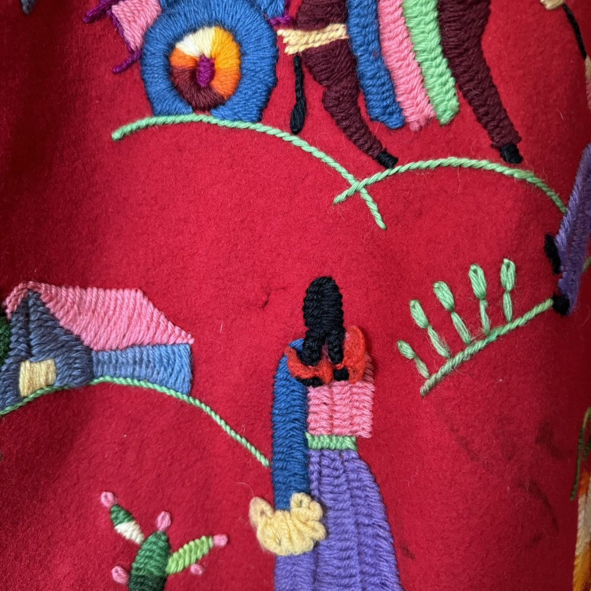 Vintage true vintage 1950s Mexican hand-embroidered souvenir jacket Size US M / EU 48-50 / 2 - 9 Thumbnail