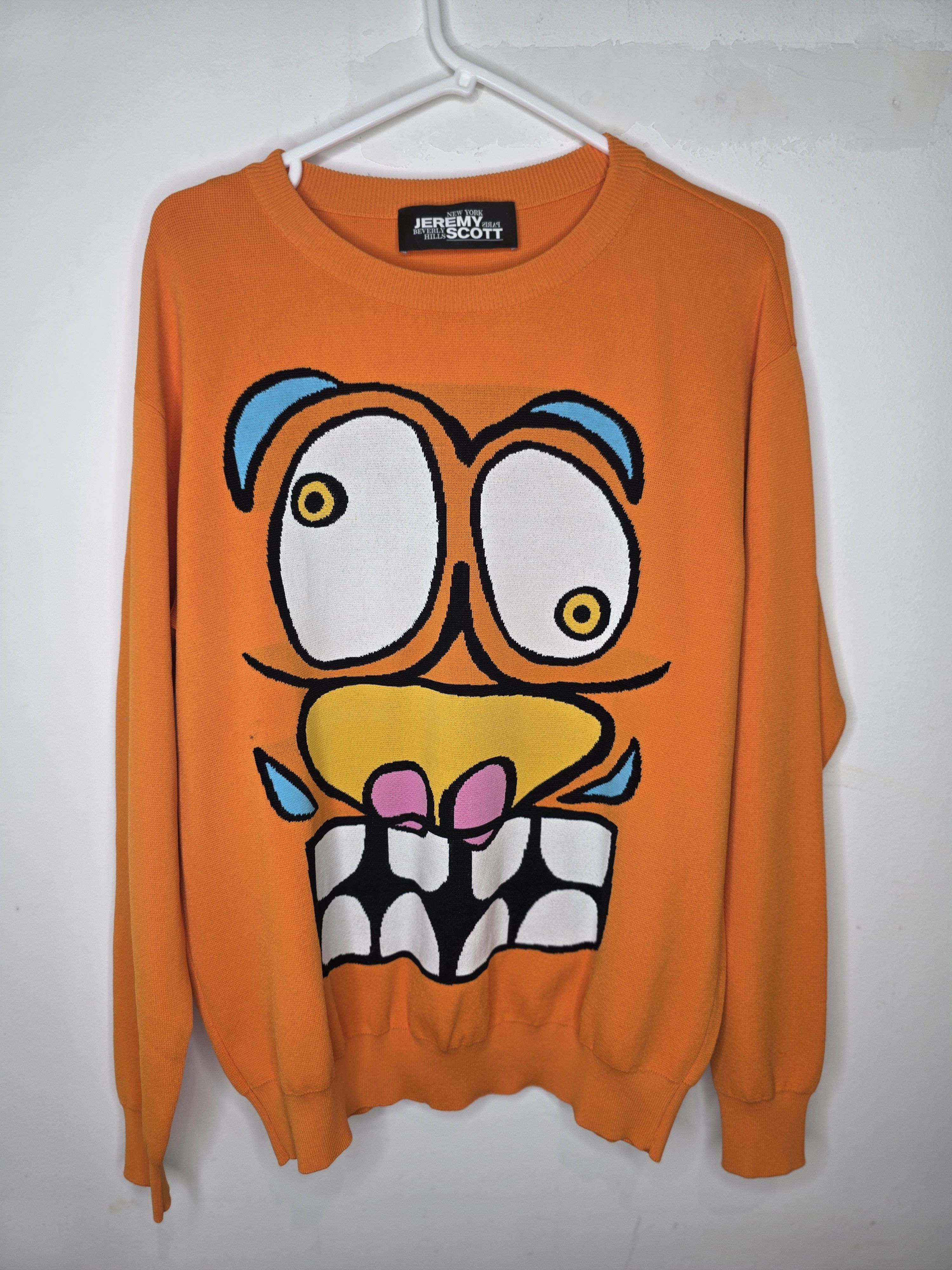 Jeremy Scott Jeremy Scott “Cartoon Face” Knit jumper Size US M / EU 48-50 / 2 - 7 Thumbnail