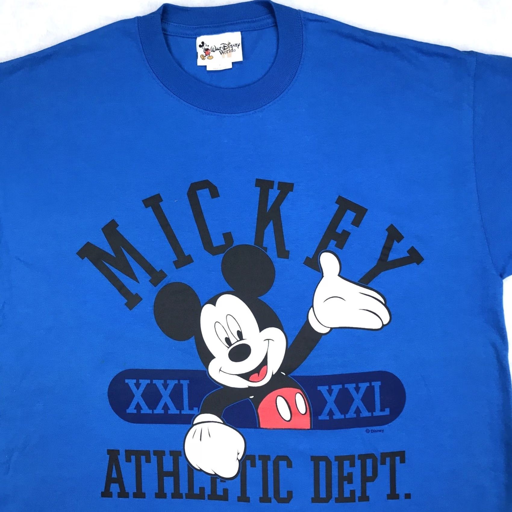 Disney VINTAGE Mickey Mouse ATHLETIC DEPT. T-Shirt Men M Blue 90s Cartoon Walt Disney World Mickey Womens/Mens Size US M / EU 48-50 / 2 - 5 Thumbnail