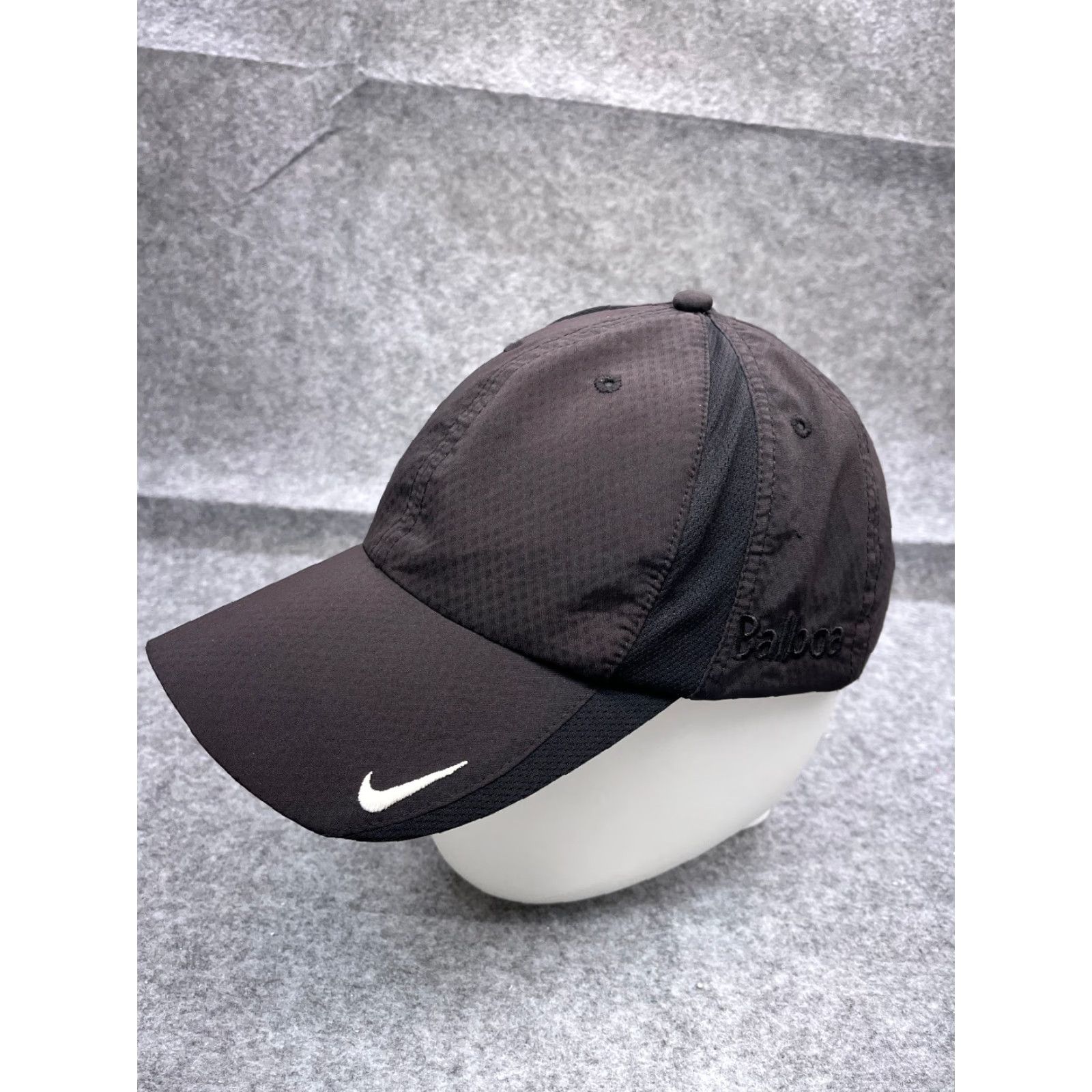 Nike Nike Golf Hat Cap Adjustable One Size Black Balboa 100% Polyester Outdoor Sports Men Womens Golfer Cap Size ONE SIZE - 4 Thumbnail