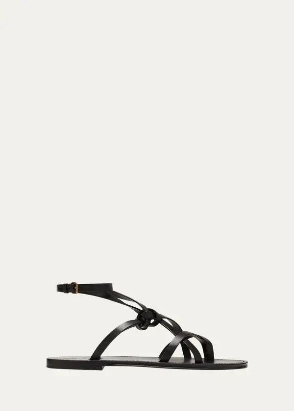 Saint Laurent Paris o1bcso1str1124 Santo Sandals in Black Size US 8.5 / EU 41-42 - 1 Preview