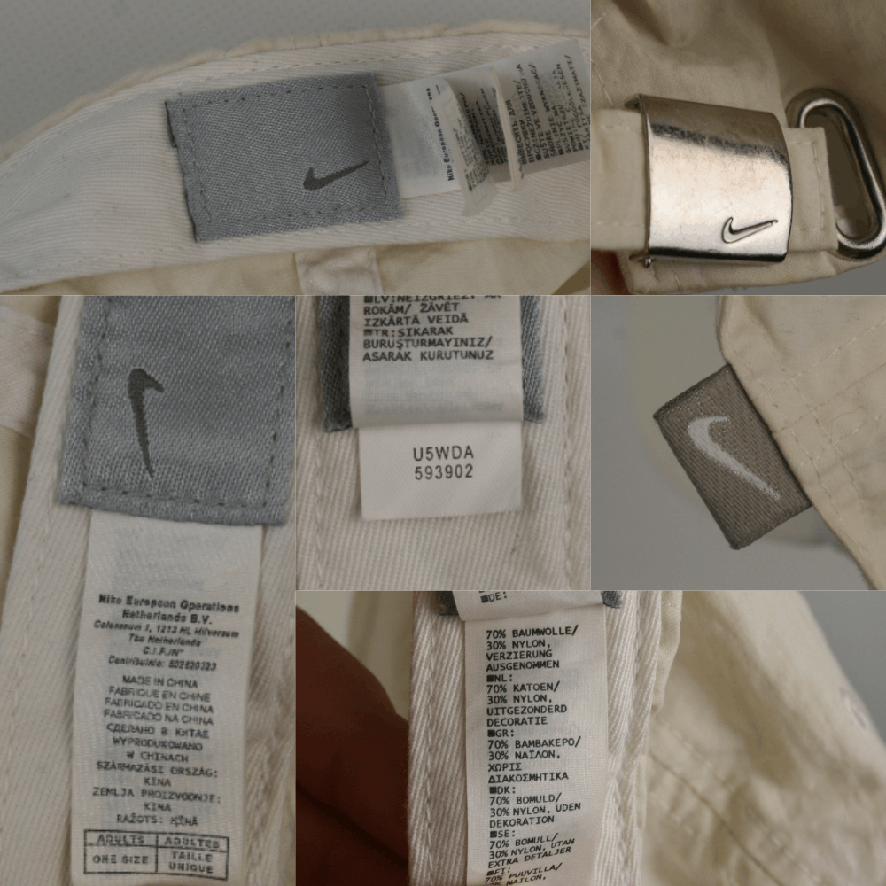 Nike 90S Swoosh Logo Nylon Cotton Cap Vintage Size ONE SIZE - 8 Thumbnail