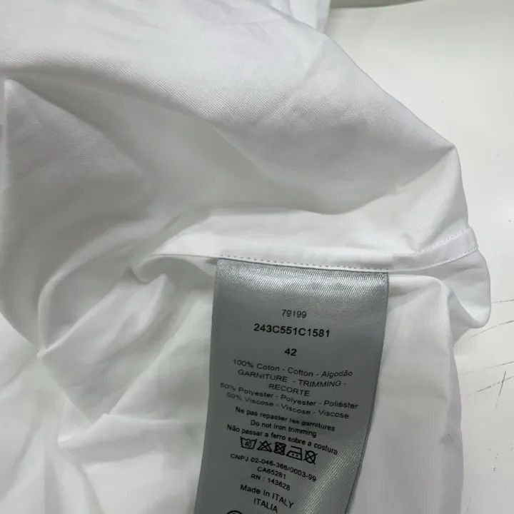 Dior Dior Dior Casual White Long Sleeve Shirt 0079-2507 Size US M / EU 48-50 / 2 - 4 Thumbnail