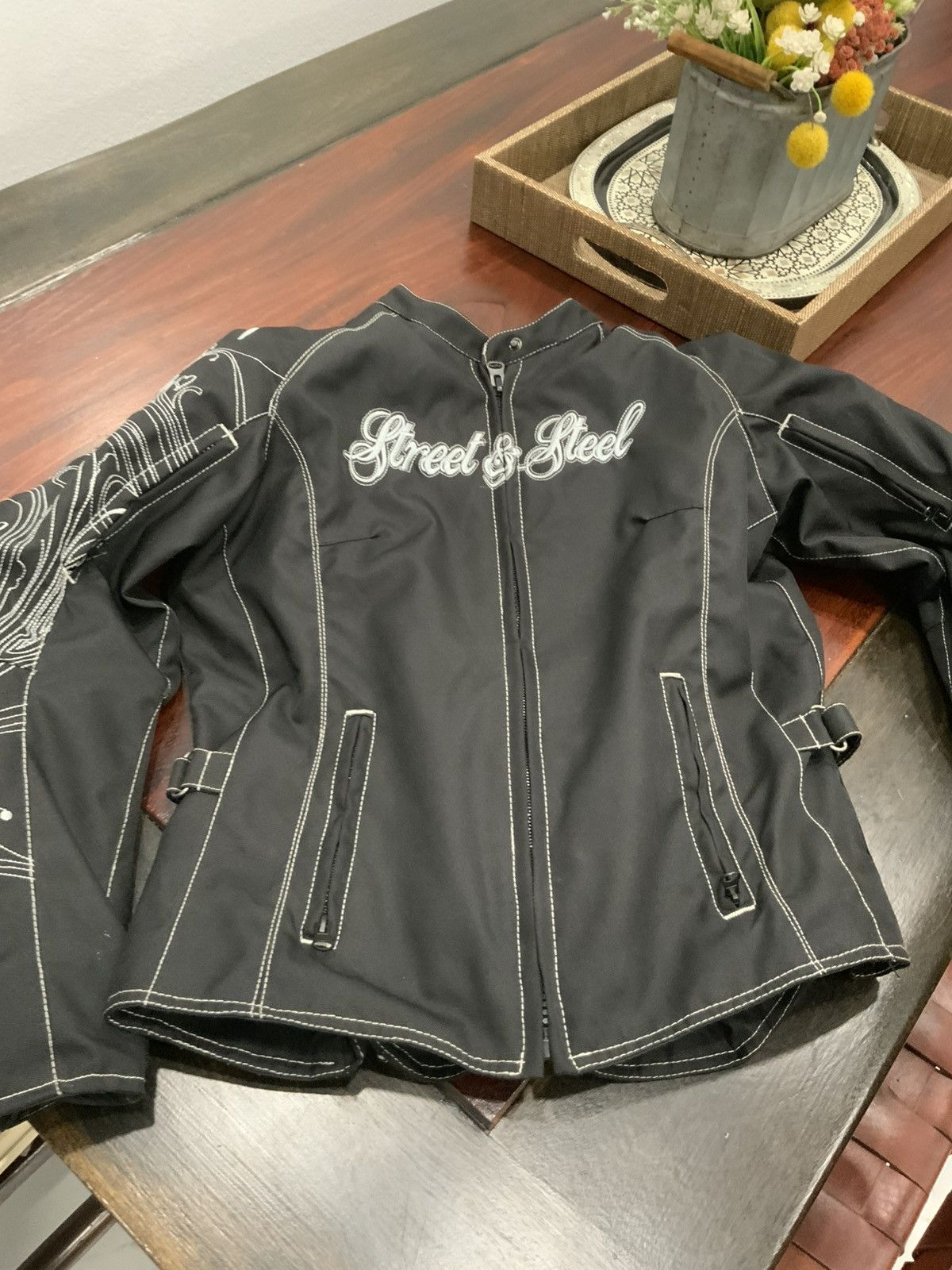 Other Street Steel Women Jacket Black Motorcycle Back Shoulder Arm Size S / US 4 / IT 40 - 2 Thumbnail