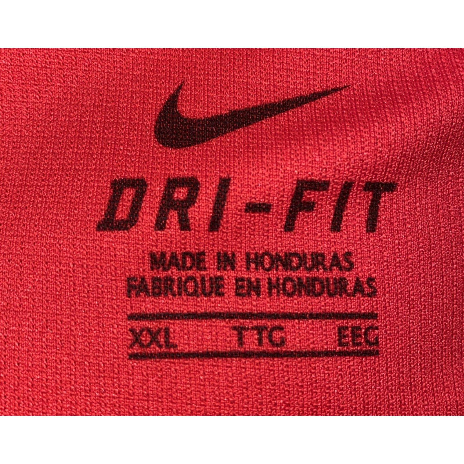 Nike Nike Dri-Fit Rugby Polo Shirt Shirt Mens U Of A Red 2XL Nike Polo Short Sleeve 100% Polyester Regular Sized Mens Red Rugby polo Dri-Fit Size US XXL / EU 58 / 5 - 6 Thumbnail