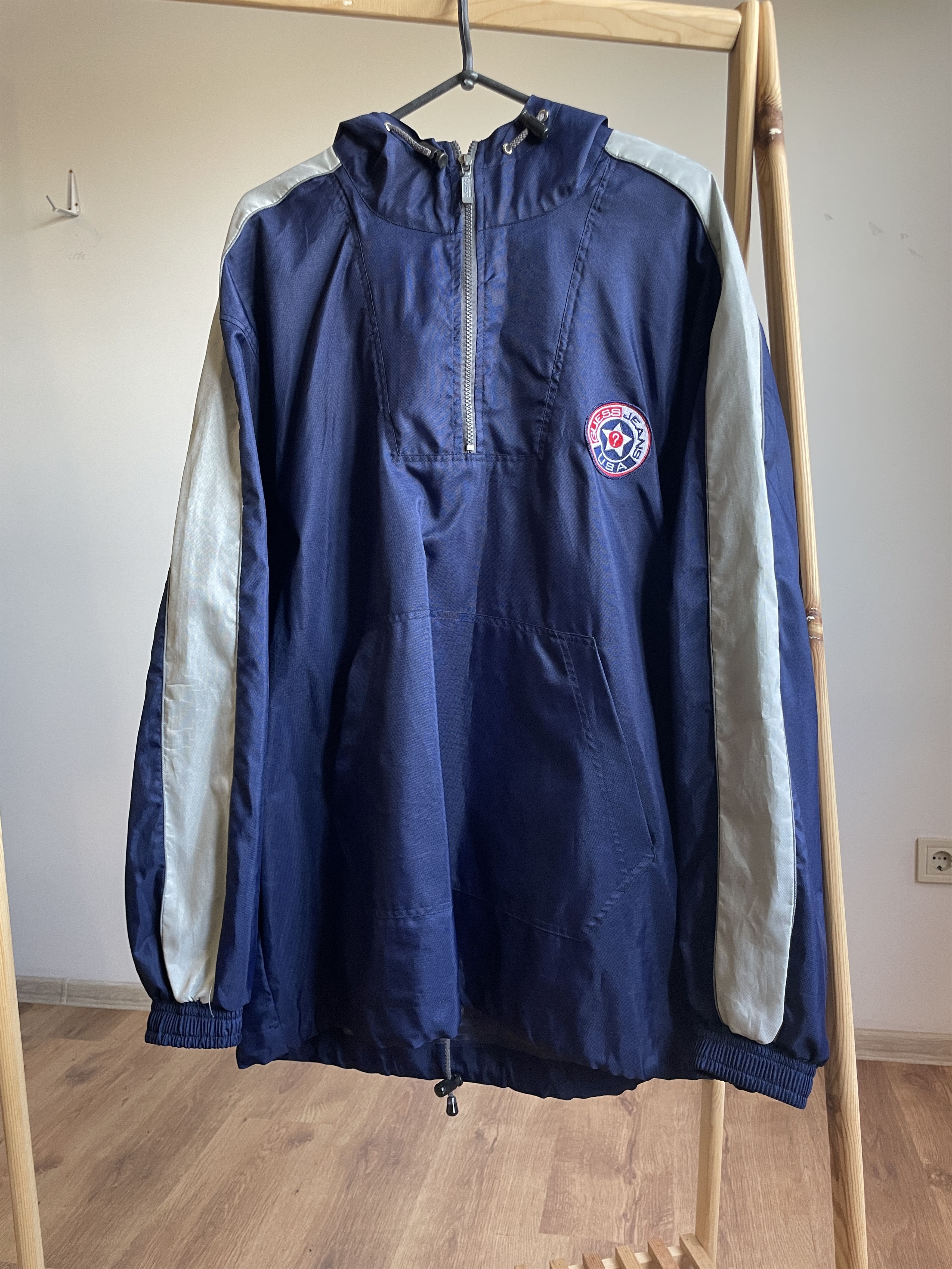 Guess Guess Vintage 90's Nylon Anorak Jacket Size L Size US L / EU 52-54 / 3 - 2 Thumbnail