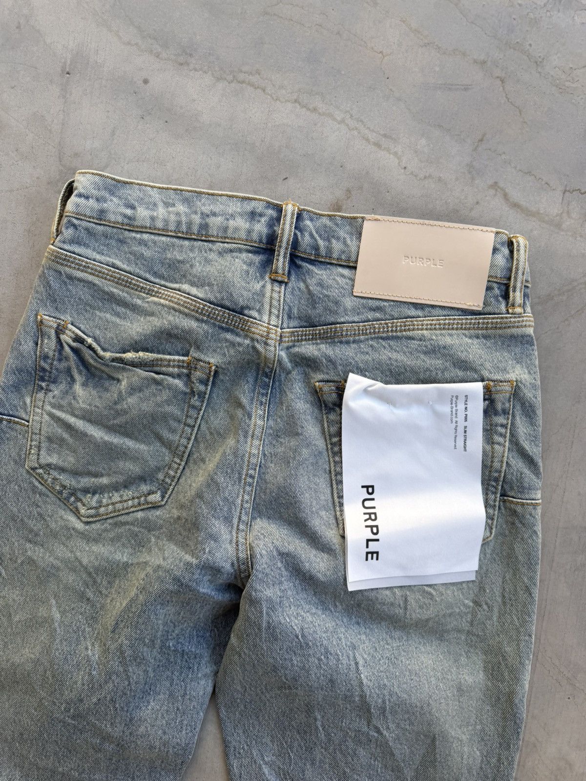 Purple Brand Purple Brand P005 Polished Pumice Denim Jeans Blue Size 28 Size US 28 / EU 44 - 6 Thumbnail
