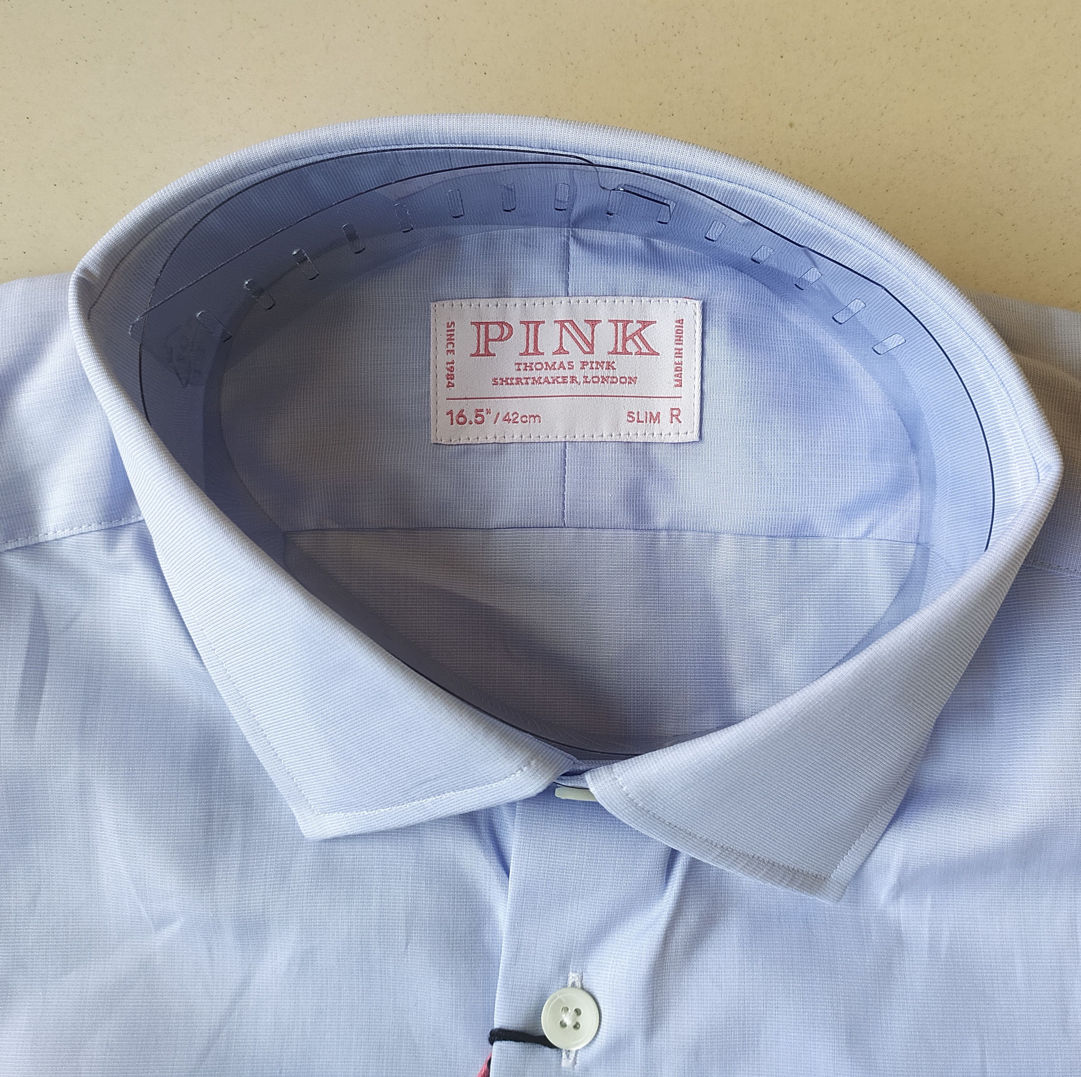 Thomas Pink Thomas Pink Formal End on End Shirt Free Shipping T/133 Size US L / EU 52-54 / 3 - 5 Thumbnail