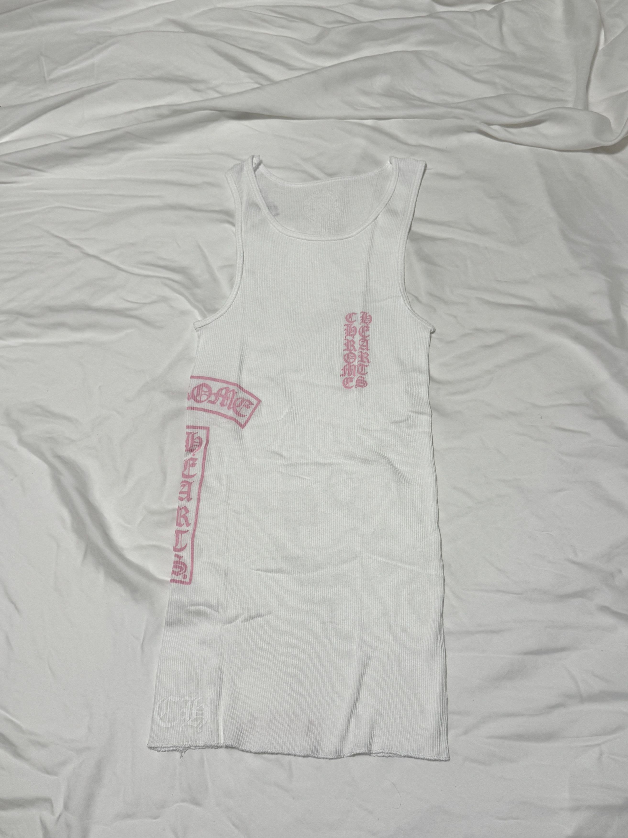 Chrome Hearts T Bar Rib Tank Pink and White Size US S / EU 44-46 / 1 - 3 Thumbnail