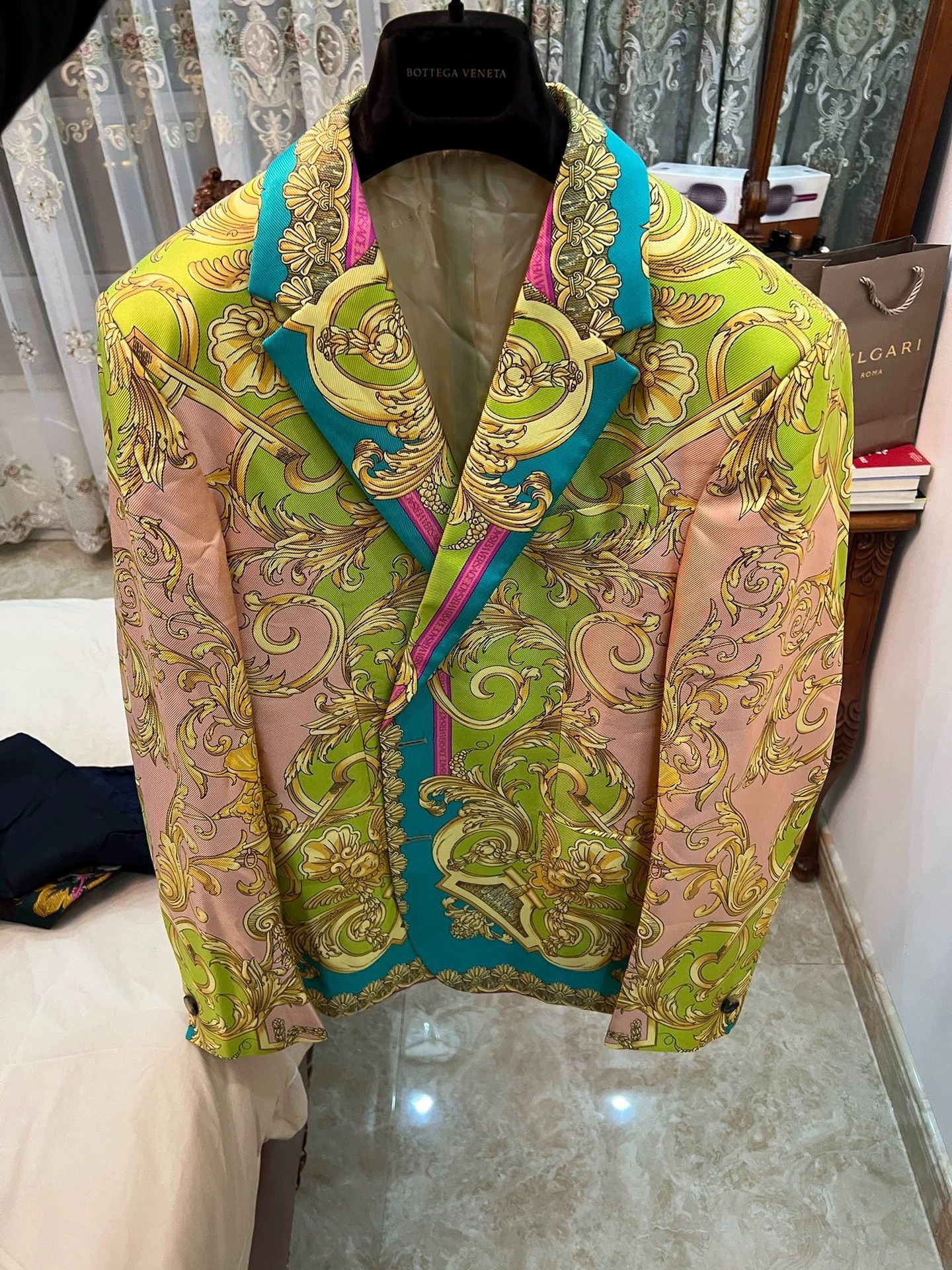 Versace Versace Classic Baroque Silk Suit 50 (New) Size 50R - 1 Thumbnail