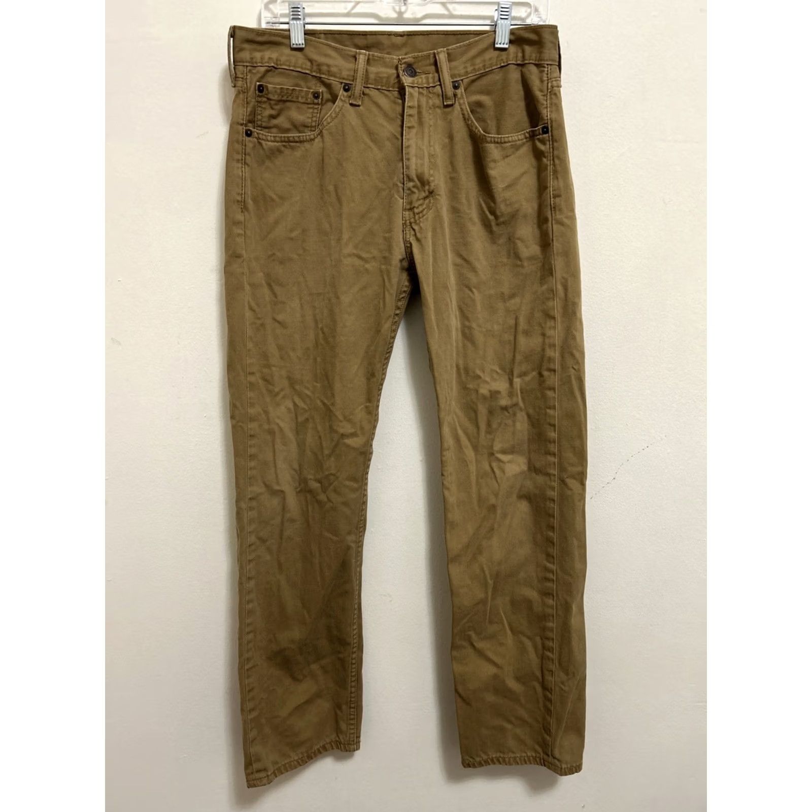 Levi's Levi's 505 Jeans Mens 32x32 Brown Regular Fit Denim White Tab Straight Leg 5-Pocket Capable Men Regular Size Type Jeans Mens Girls Boys Women Mens Size US 32 / EU 48 - 2 Thumbnail