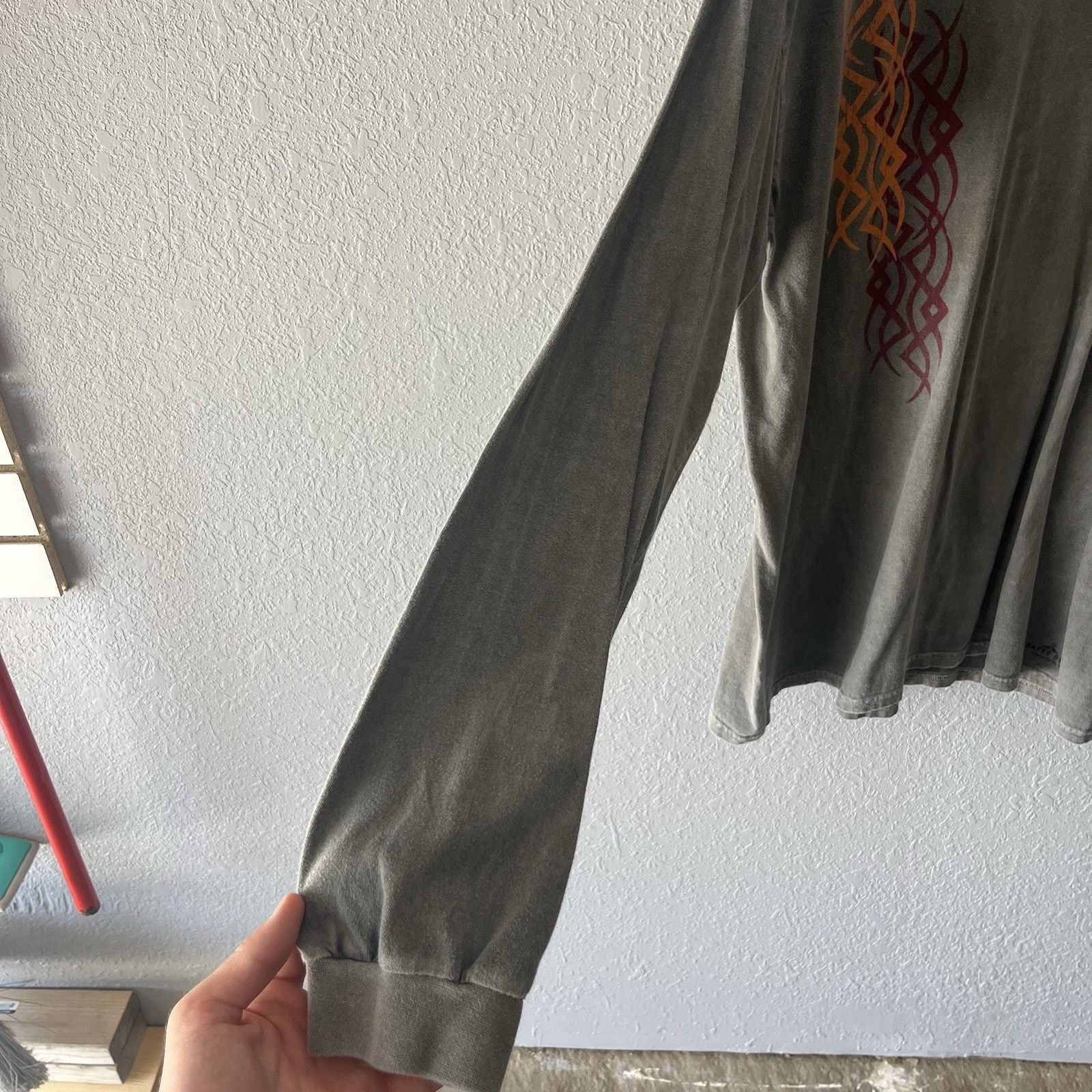 Other 2000s Y2K Crazy Shirts Grey Thermal Long Sleeve Tshirt Mens Size US XL / EU 56 / 4 - 7 Thumbnail
