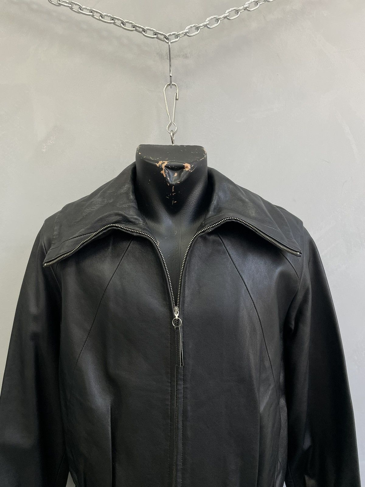 Japanese Brand 14th addiction black leather biker leather jacket gothic y2k Size US S / EU 44-46 / 1 - 2 Thumbnail