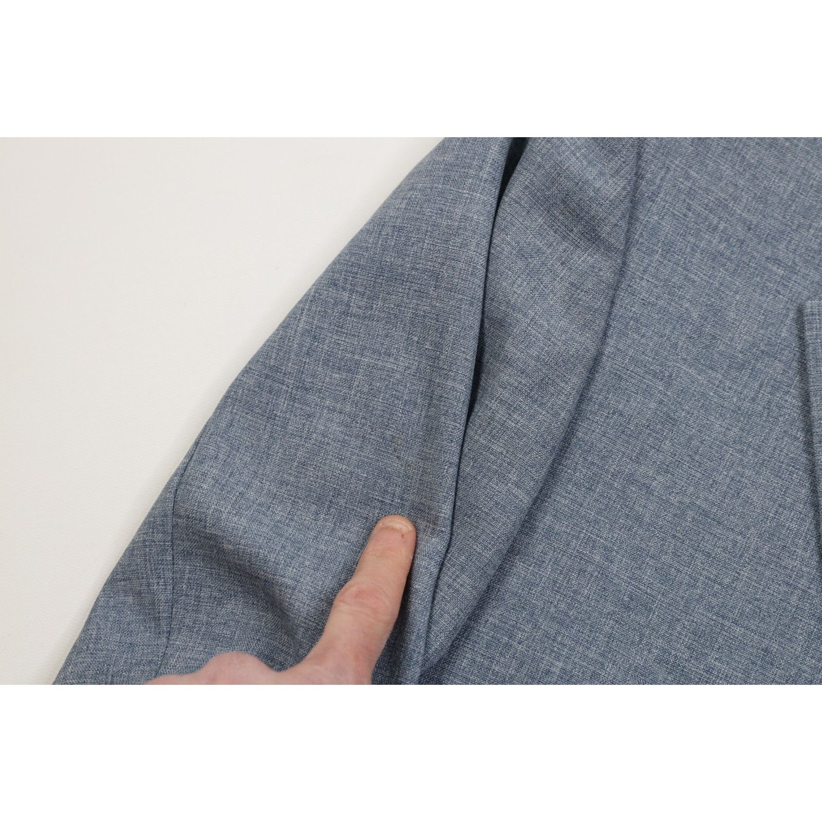 Vintage Vintage 70s Streetwear 2 Piece Chambray Knit Suit Size 44S - 8 Thumbnail