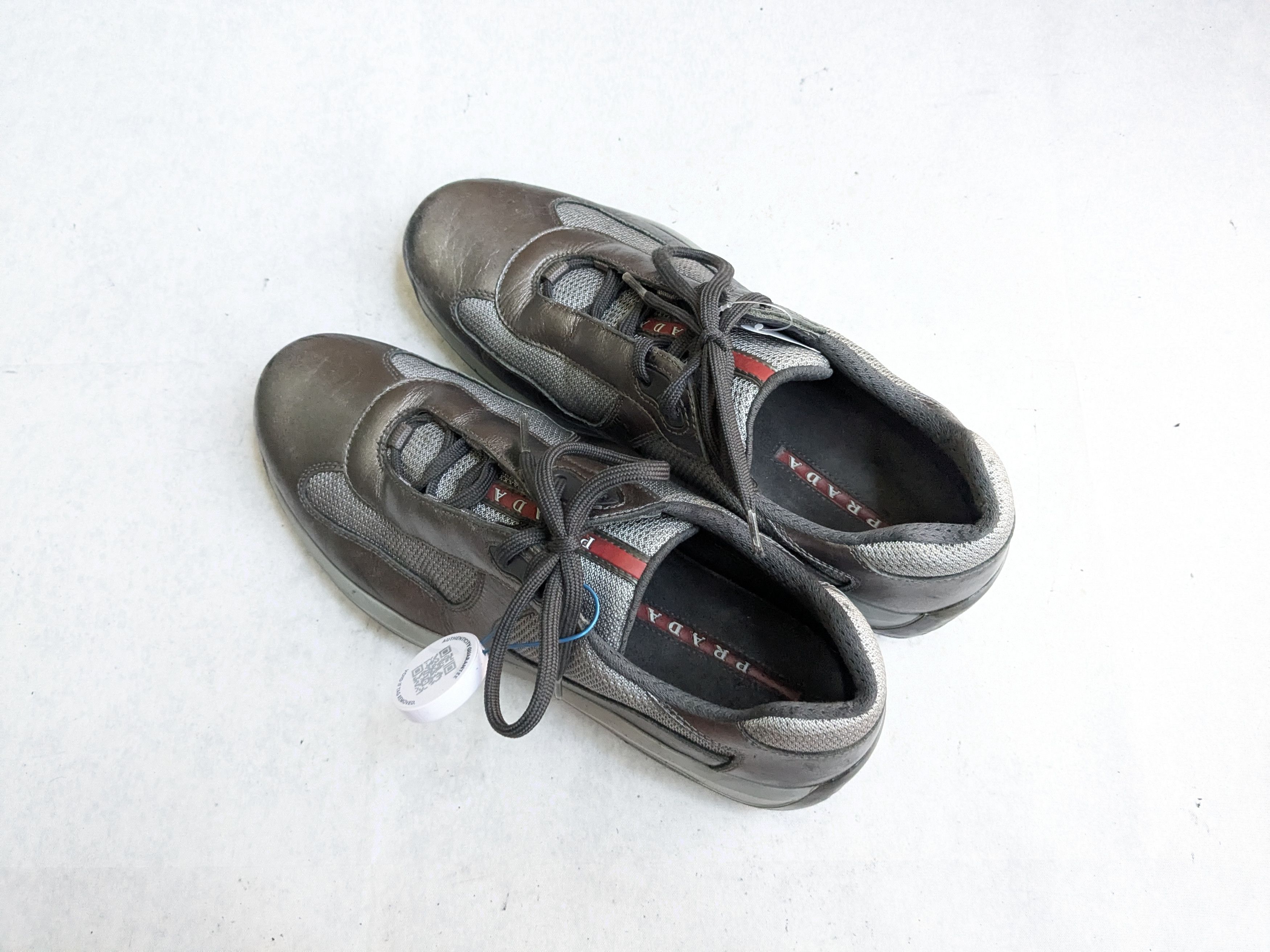 Prada Prada America's Cup Sneakers Silver 9 Low Tops Size US 9 / EU 42 - 17 Thumbnail