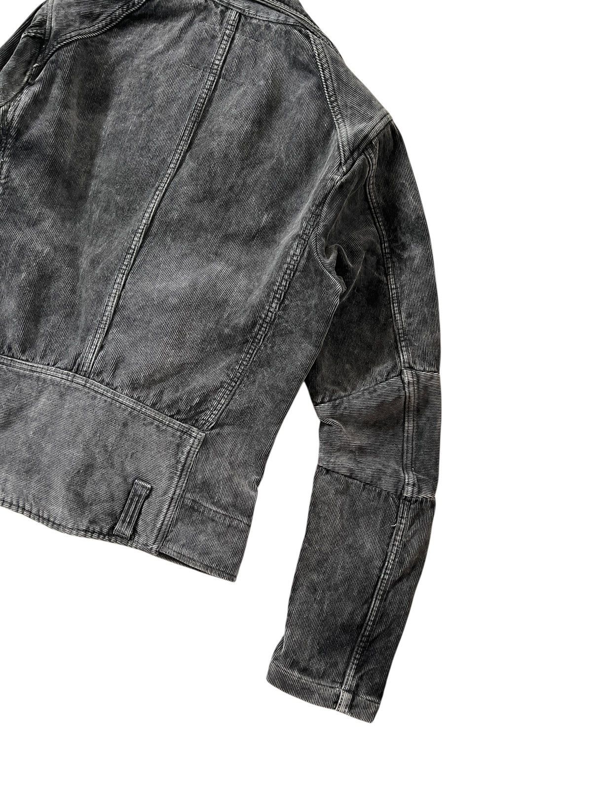 Issey Miyake 2000s Ayuite 🇯🇵 Washed Black Double Collar Corduroy Jacket Size US M / EU 48-50 / 2 - 8 Thumbnail