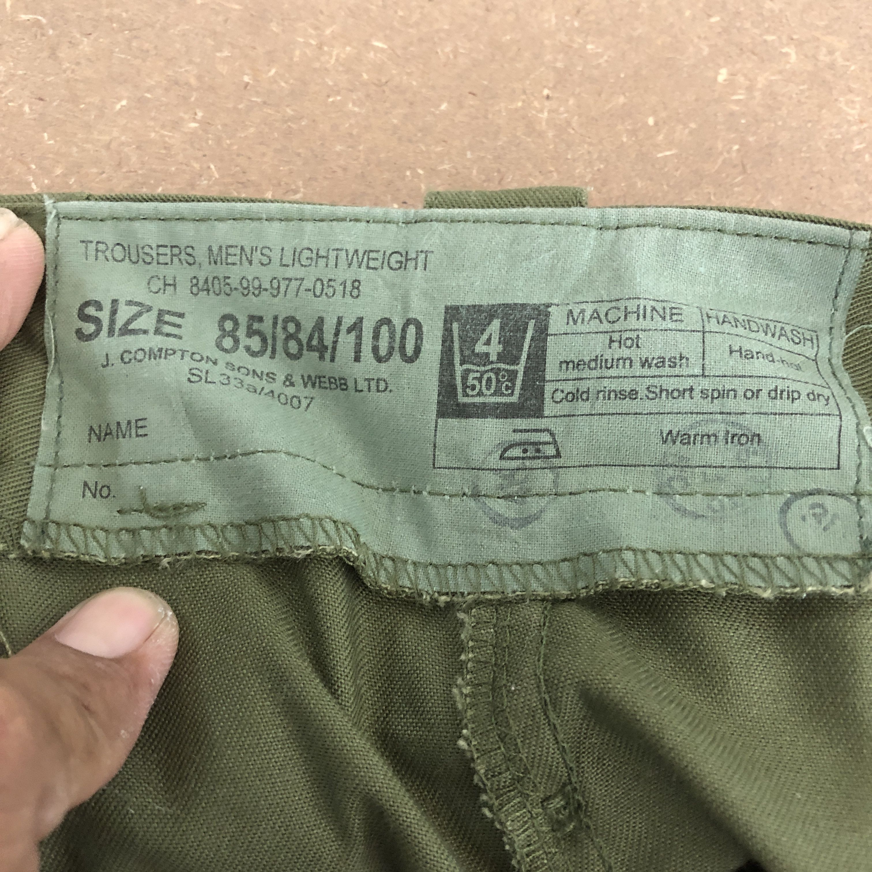 Army Of Me Vintage 50's British Military Combat Trousers Cargo Pants Size US 32 / EU 48 - 9 Thumbnail