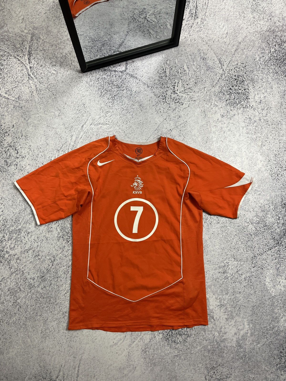 Nike × Vintage Nike Netherlands 2004 Soccer Football Jersey Blockcore Rare Size US S / EU 44-46 / 1 - 1 Thumbnail