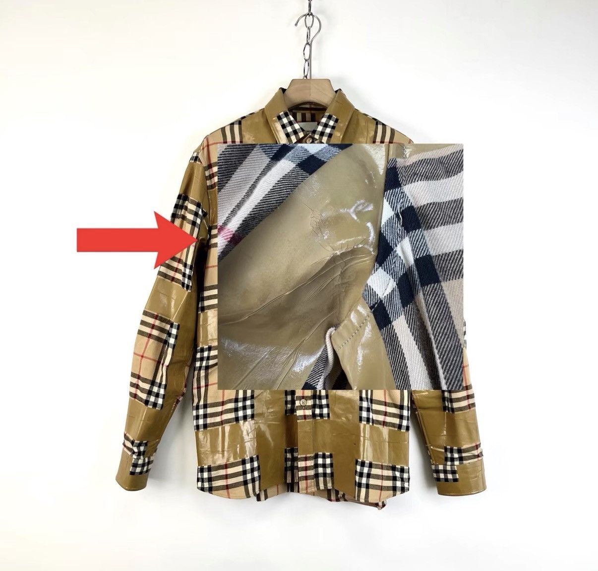 Burberry Burberry Check Long Sleeve Shirt with Tape Detail K12 Size US M / EU 48-50 / 2 - 7 Thumbnail