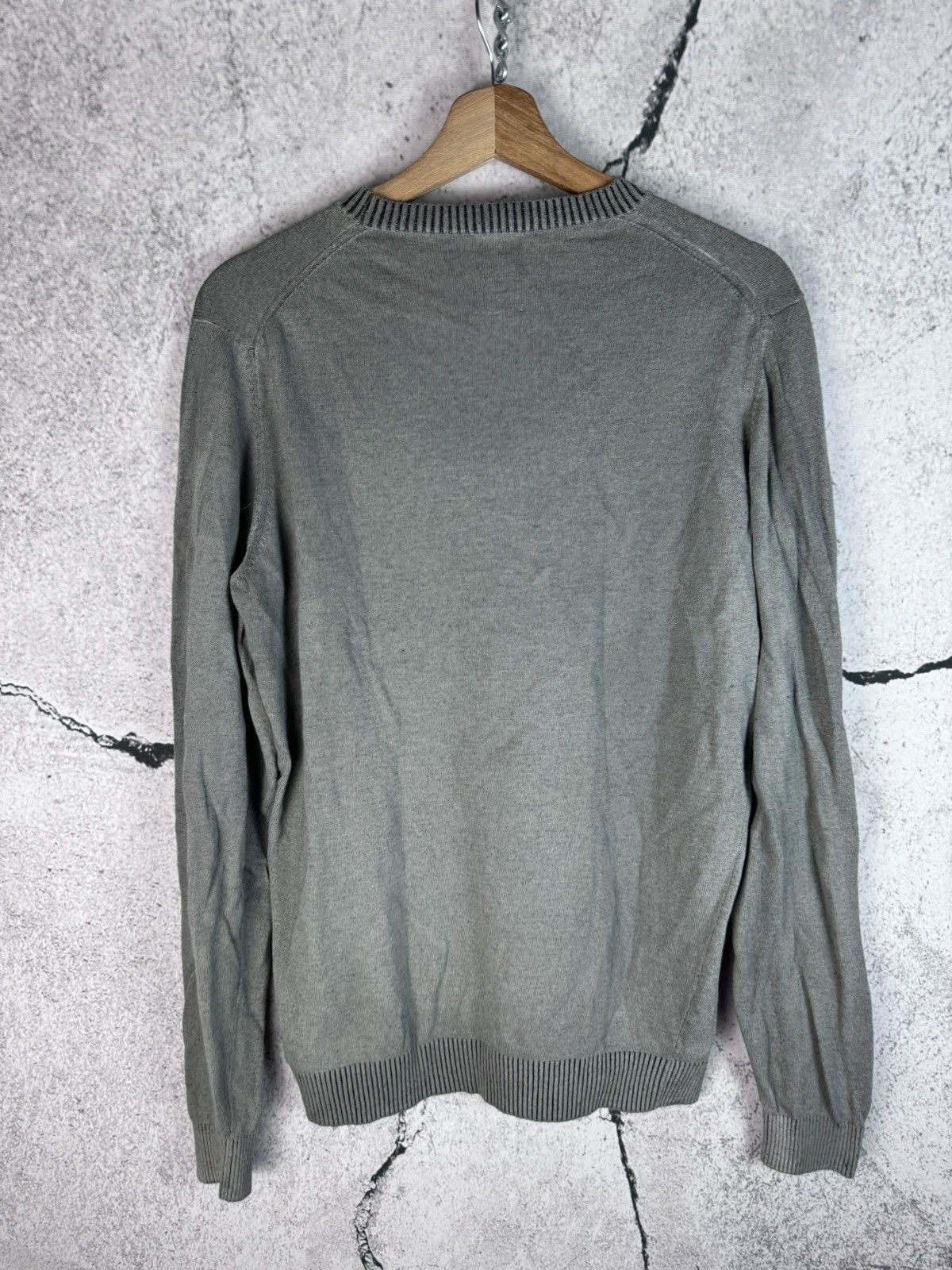 Diesel Vintage Y2K 00s Diesel Distressed Punk Sweater striped knit Size US L / EU 52-54 / 3 - 2 Thumbnail