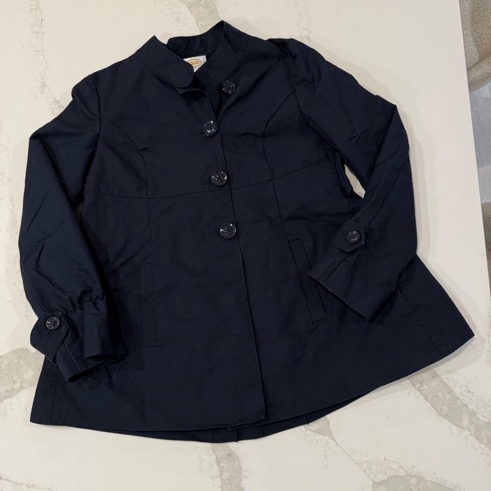 Talbots Talbots Button Front Blazer Jacket Womens 6 NavyBlue Size M / US 6-8 / IT 42-44 - 1 Thumbnail