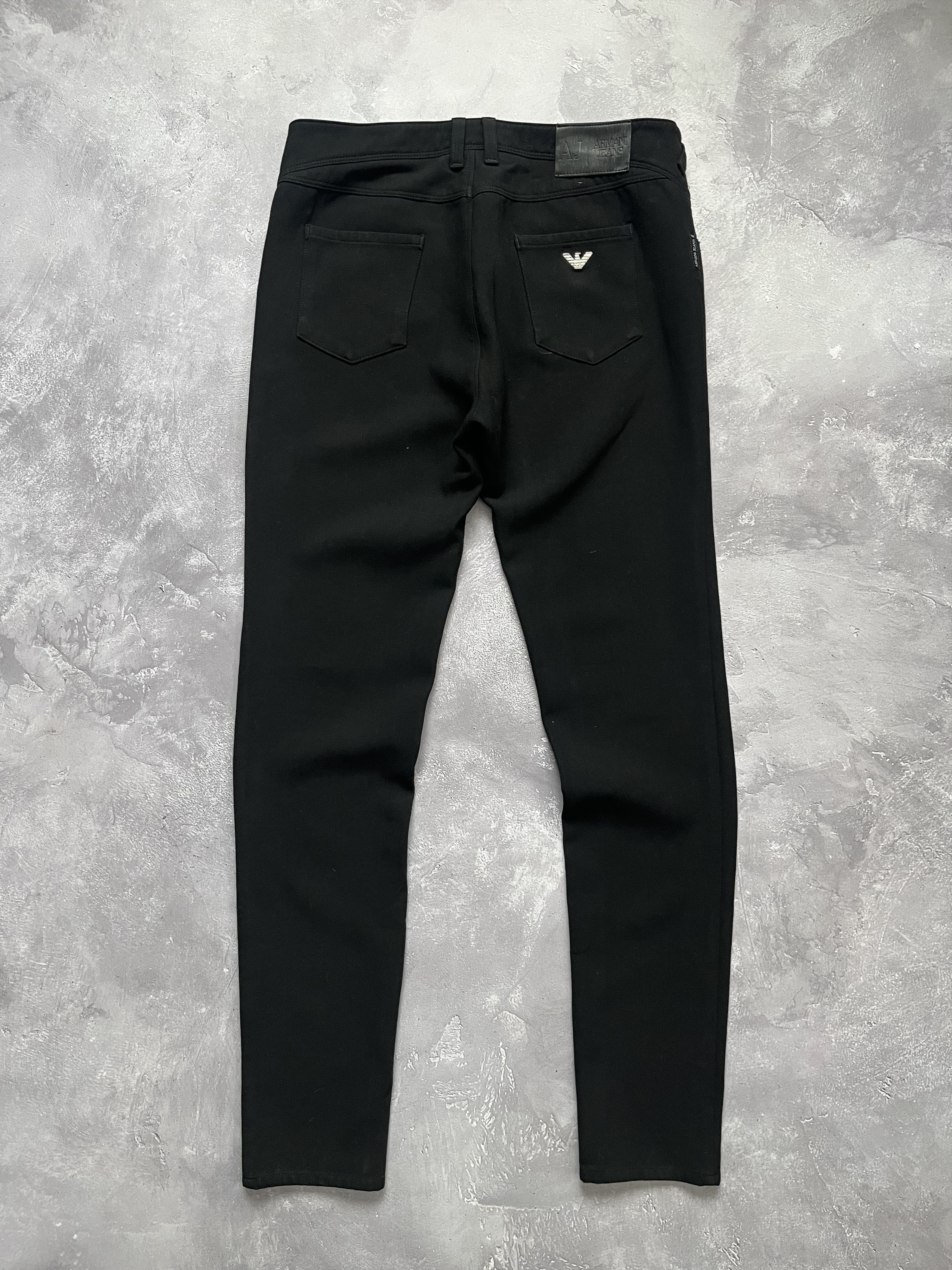 Armani Armani Jeans Metal Logo Mens' Black Pants Slim Fit Size US 30 / EU 46 - 1 Thumbnail