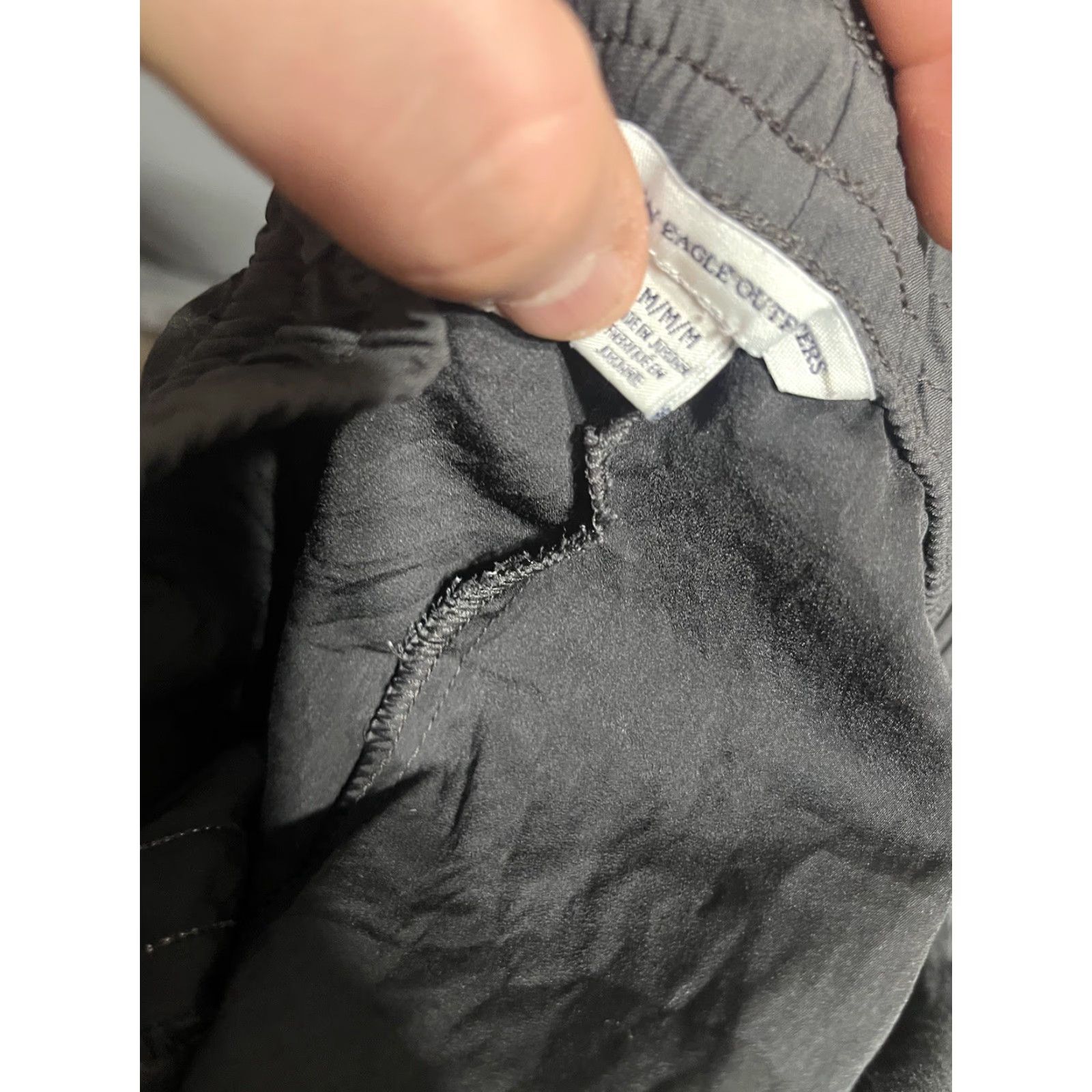 American Eagle Outfitters American Eagle Outfitters Wind Pants Gray Women's M Regular Pants Windbreaker Logo Pockets Casual Workwear 90s? Size 32" / US 10 / IT 46 - 5 Thumbnail
