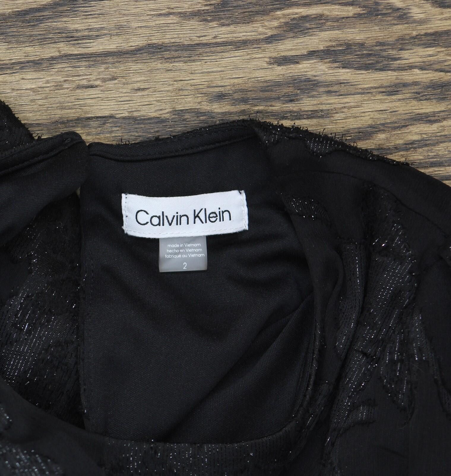 Calvin Klein Nwt Calvin Klein 3/4-sleeve Shift Dress Cd4hgd2w Black 2 Size XS / US 0-2 / IT 36-38 - 5 Thumbnail