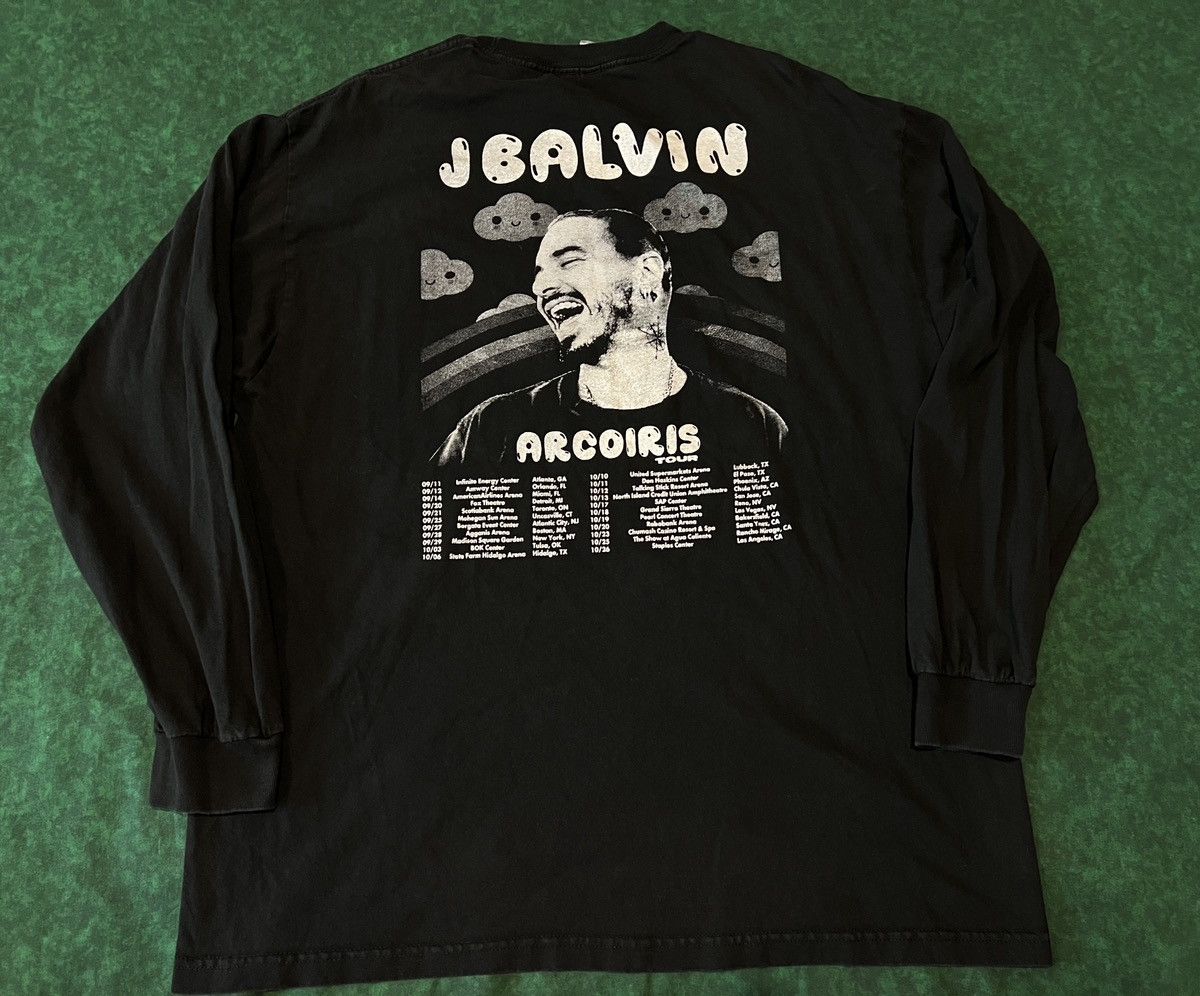 J Balvin J Balvin Arcoiris Concert Tour - Double Sided W/ Dates Tee Size US XL / EU 56 / 4 - 4 Thumbnail