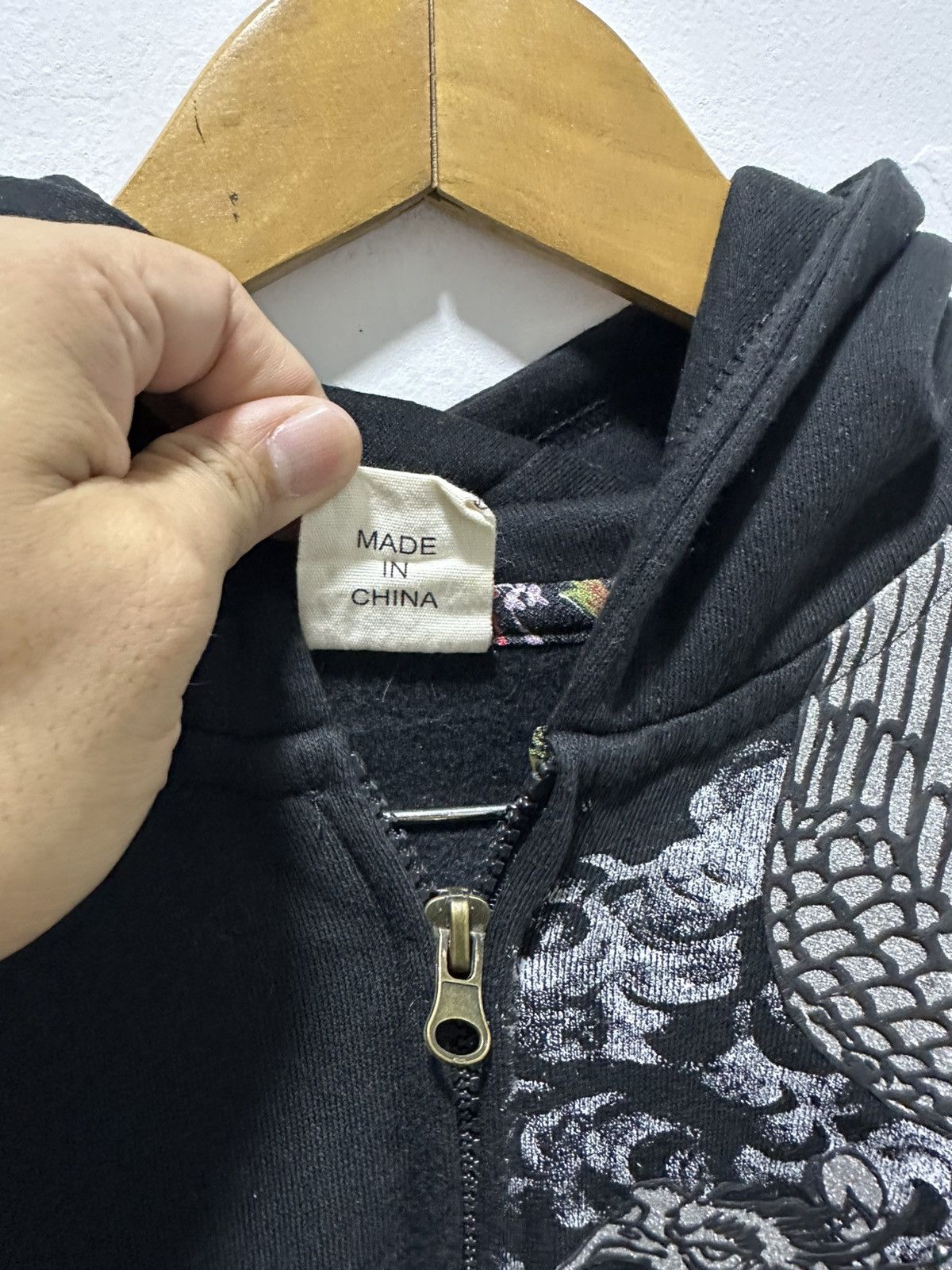 Japanese Brand Vintage Phoenix Full Print Zipper Hoodie Design Size US XL / EU 56 / 4 - 7 Thumbnail