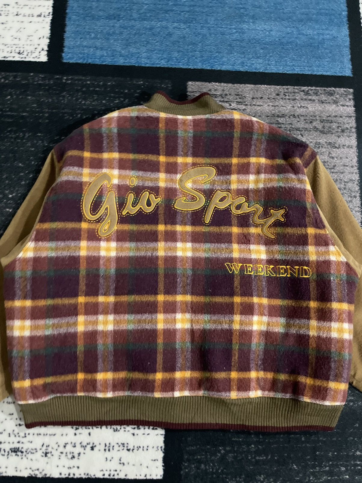 Japanese Brand × Vintage Vintage Gio Sport Weekend Wool Bomber Jacket Size US XL / EU 56 / 4 - 11 Thumbnail
