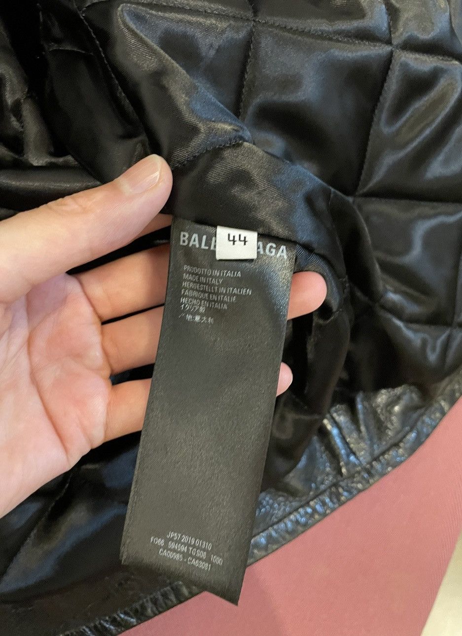 Balenciaga *RARE* Balenciaga AW19 Racer Moto Buffalo Leather Jacket Size US S / EU 44-46 / 1 - 7 Thumbnail