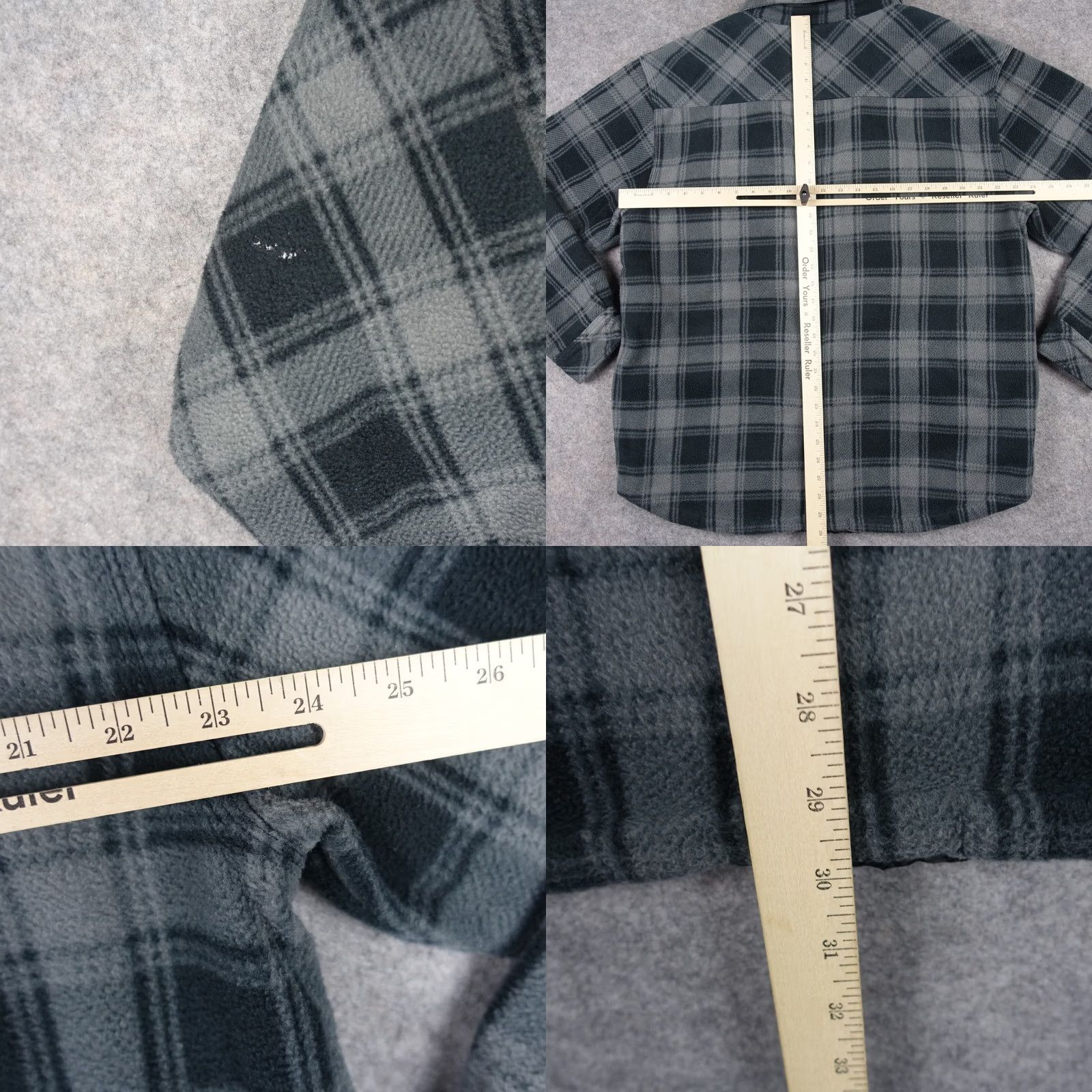Dickies Dickies Jacket Mens XL Black Shacket Flannel Padded Quilt Work Shacket Shirt Jacket 90s Vintage Dickies Size US XL / EU 56 / 4 - 8 Thumbnail