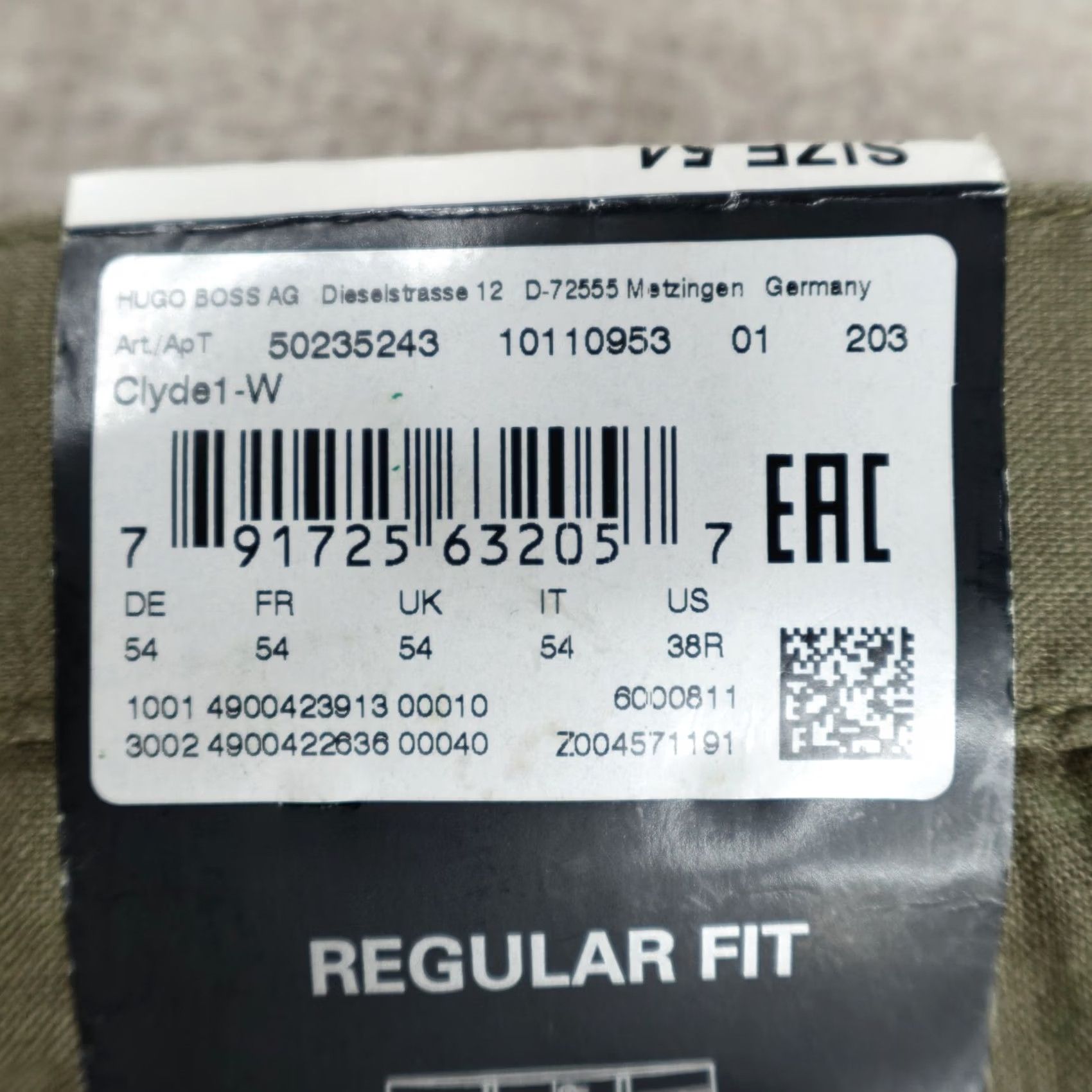 Hugo Boss Hugo Boss Mens Shorts Green Olive Solid Chino 100% Linen Clyde 38 NEW Size US 38 / EU 54 - 7 Thumbnail