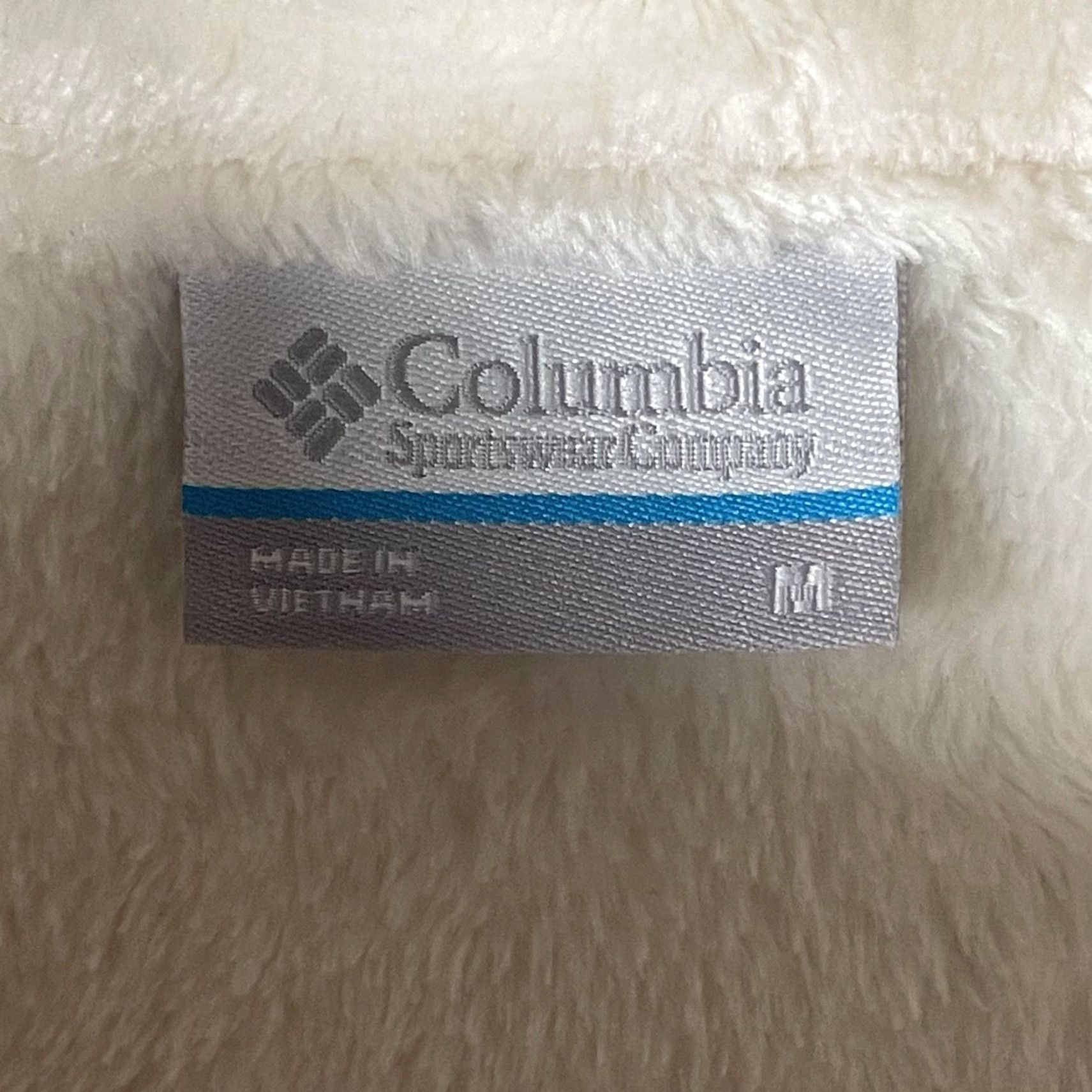 Vintage Columbia Jacket Womens M Ivory Plush Fleece Full Zip Sherpa Soft Warm Cozy Coat? Size M / US 6-8 / IT 42-44 - 4 Thumbnail