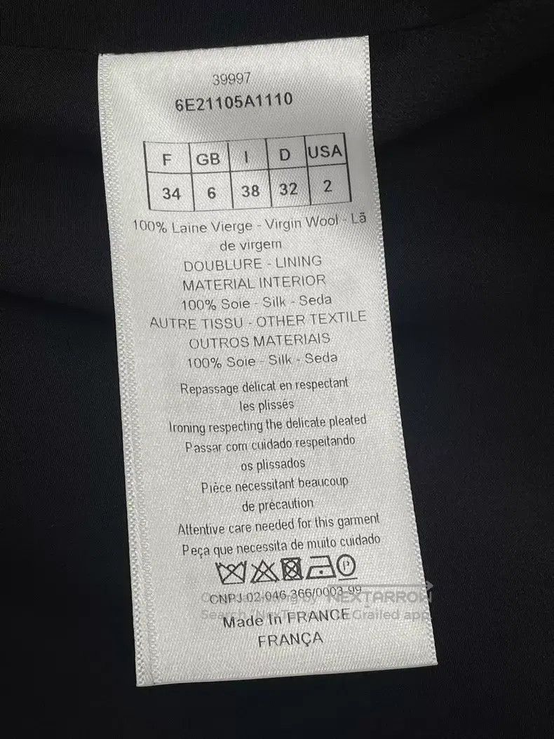 Dior Dark blue suit vest stitching dress