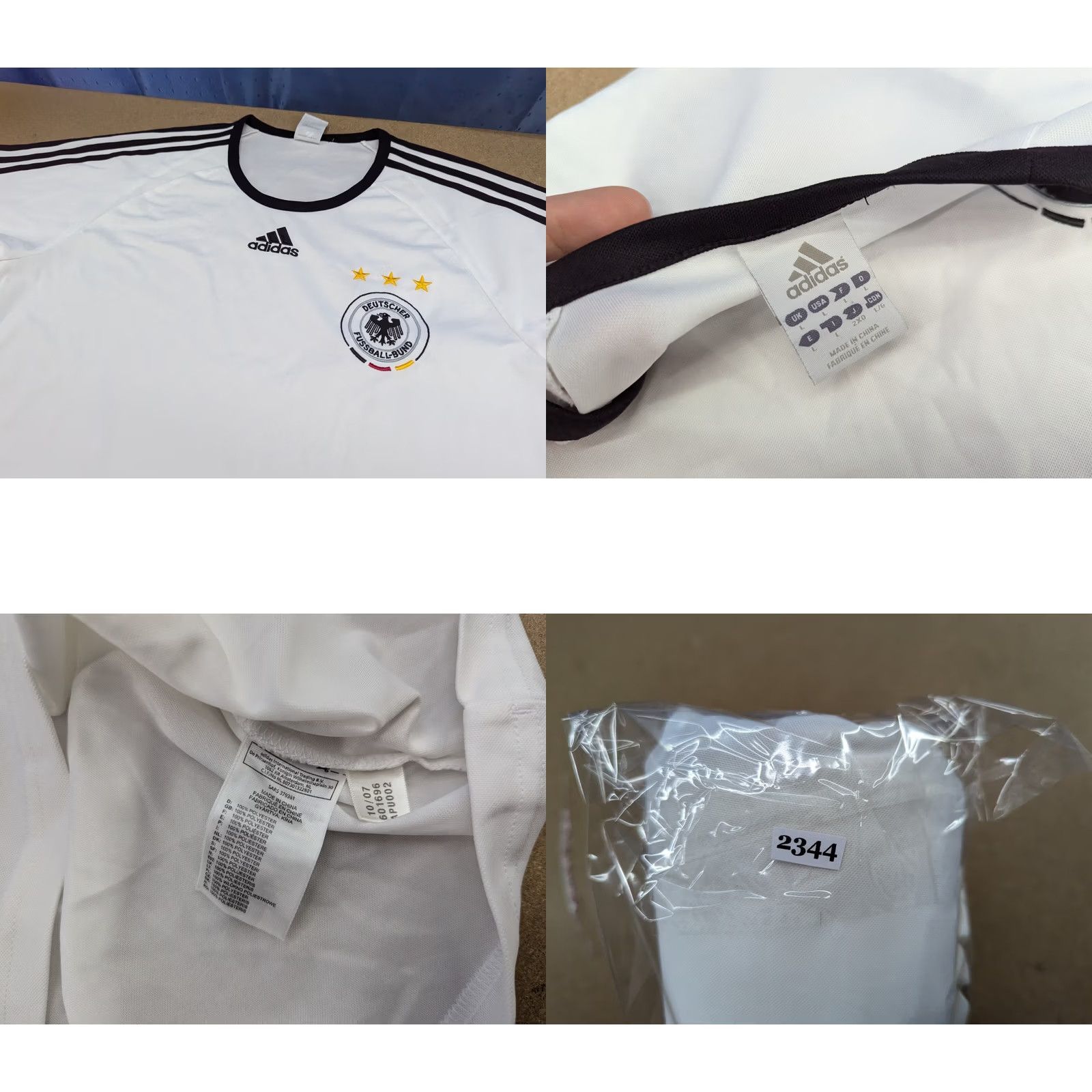 Adidas Adidas Germany 2007 Jersey Mens Size L Football Shirt Training White Shirt Mens L White Football Jersey Adidas Germany 2007 Sports Team Football Shirt Size US XXL / EU 58 / 5 - 8 Thumbnail