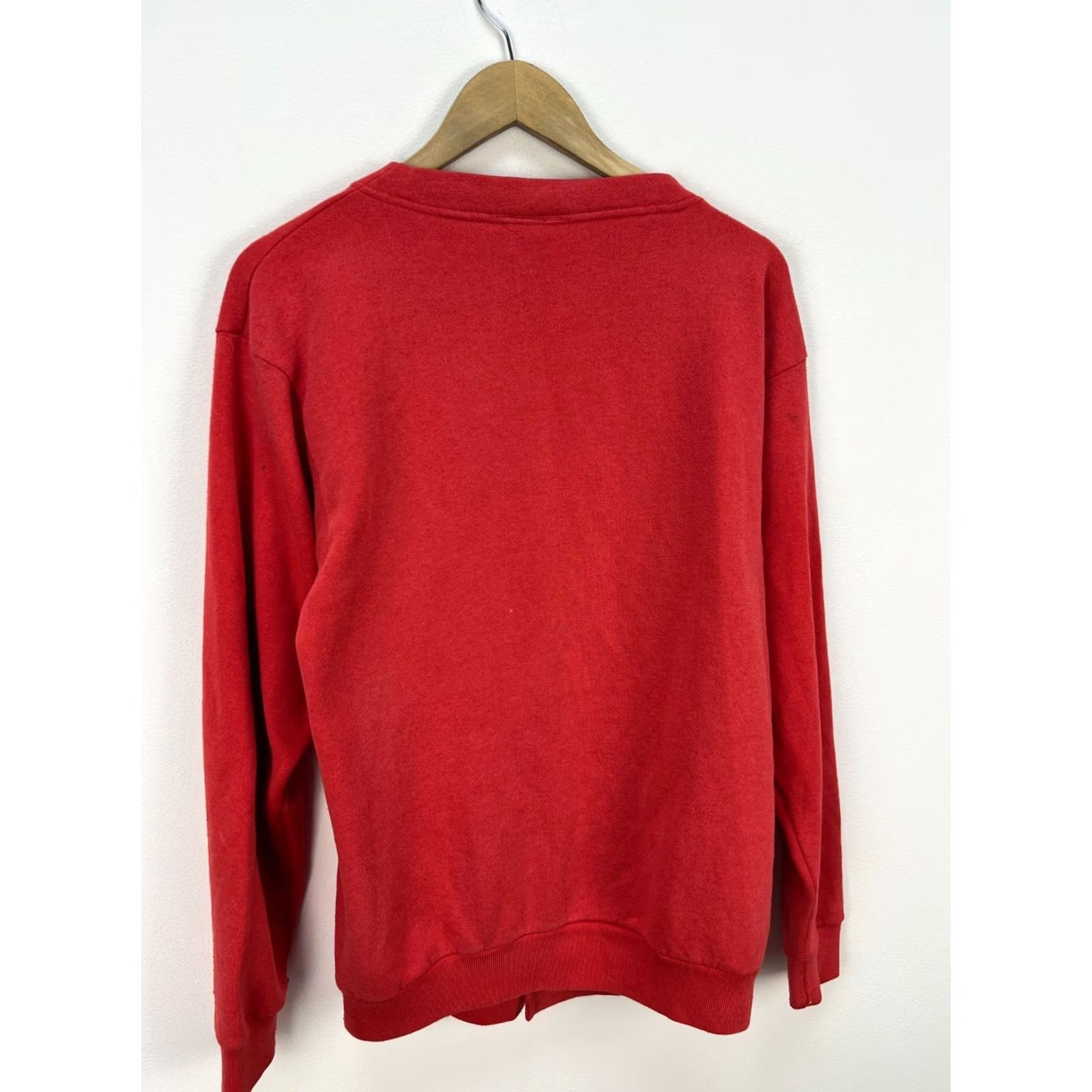 Vintage VINTAGE Hard Rock Cafe Save the Planet Orlando Red Cardigan Sweater Size L Size US L / EU 52-54 / 3 - 2 Thumbnail