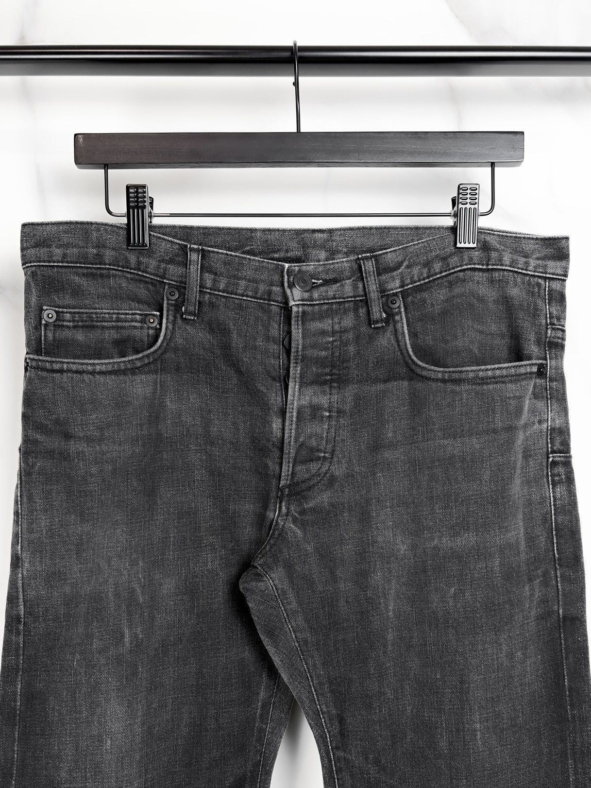 Dior SS09 Dior Homme Unaltered MIJ Faded Gray Denim Jeans KVA Size US 32 / EU 48 - 3 Thumbnail