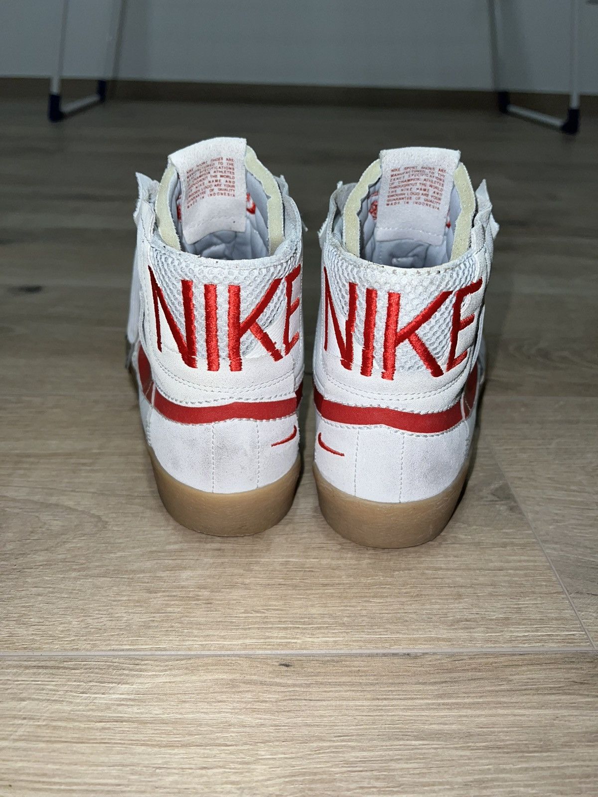 Nike × Vintage Nike SB Zoom Blazer Mid Prm Shoes white/grey Size US 10.5 / EU 43-44 - 5 Thumbnail