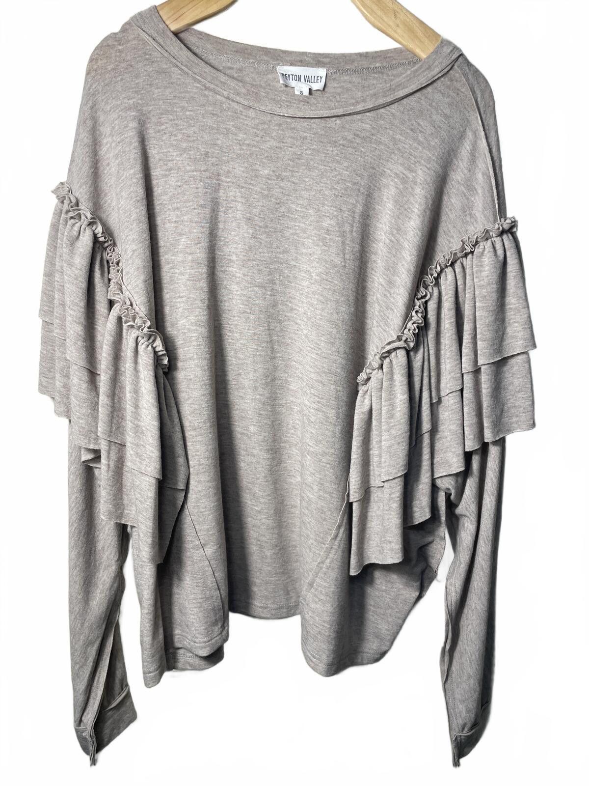 Other Peyton Valley Blouse Top Women's Small Ruffle Oversize Boho Size S / US 4 / IT 40 - 6 Thumbnail