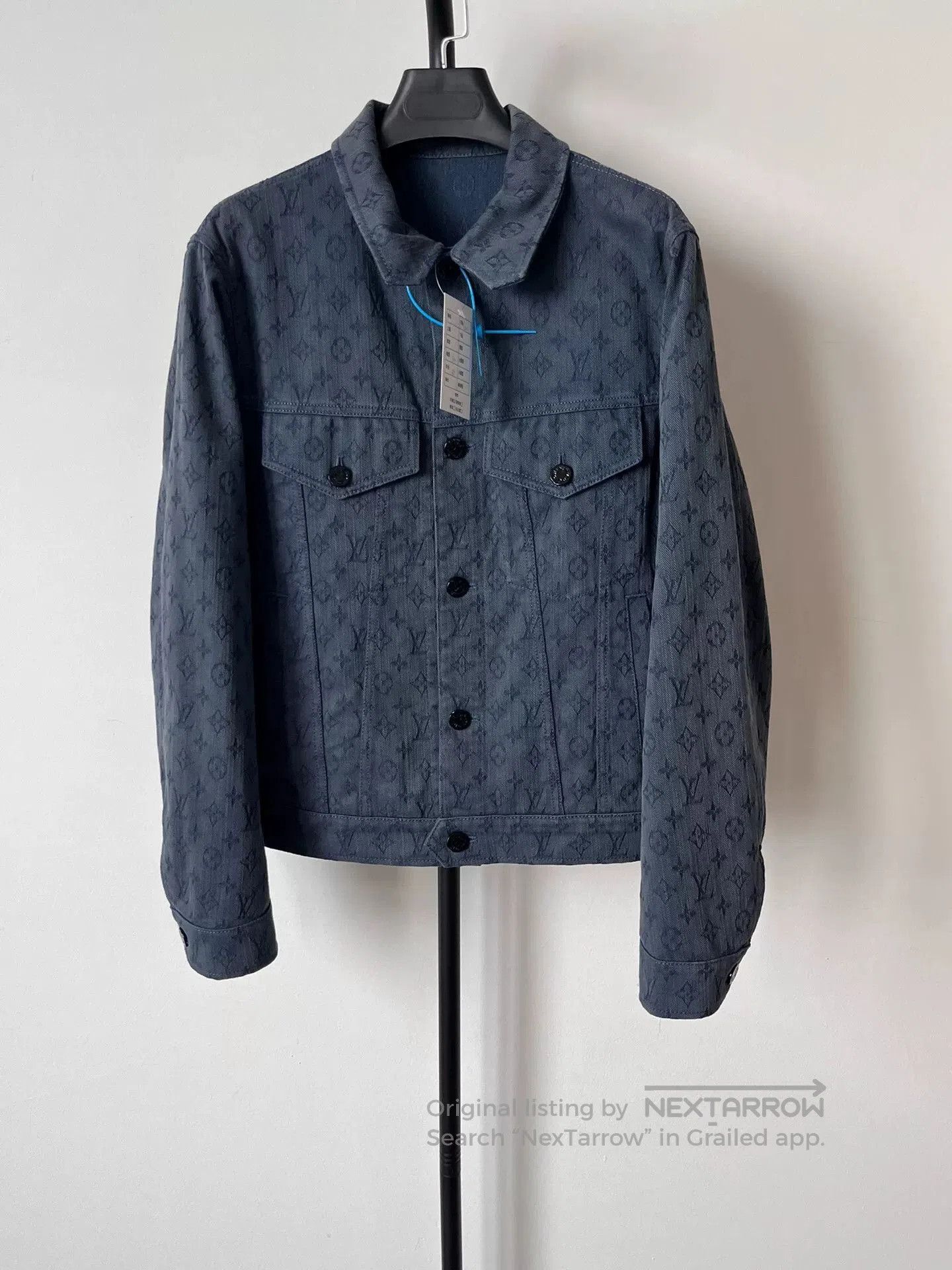 Louis Vuitton Louis Vuitton Logo All-over Print Denim Jacket. Size US S / EU 44-46 / 1 - 1 Thumbnail