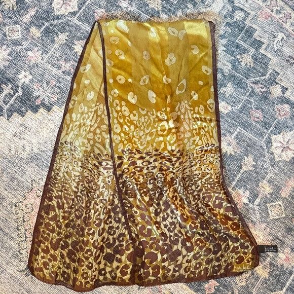 Nicole Miller Vintage Nicole Miller Studio Brown and Green Animal Print Si Size ONE SIZE - 1 Thumbnail